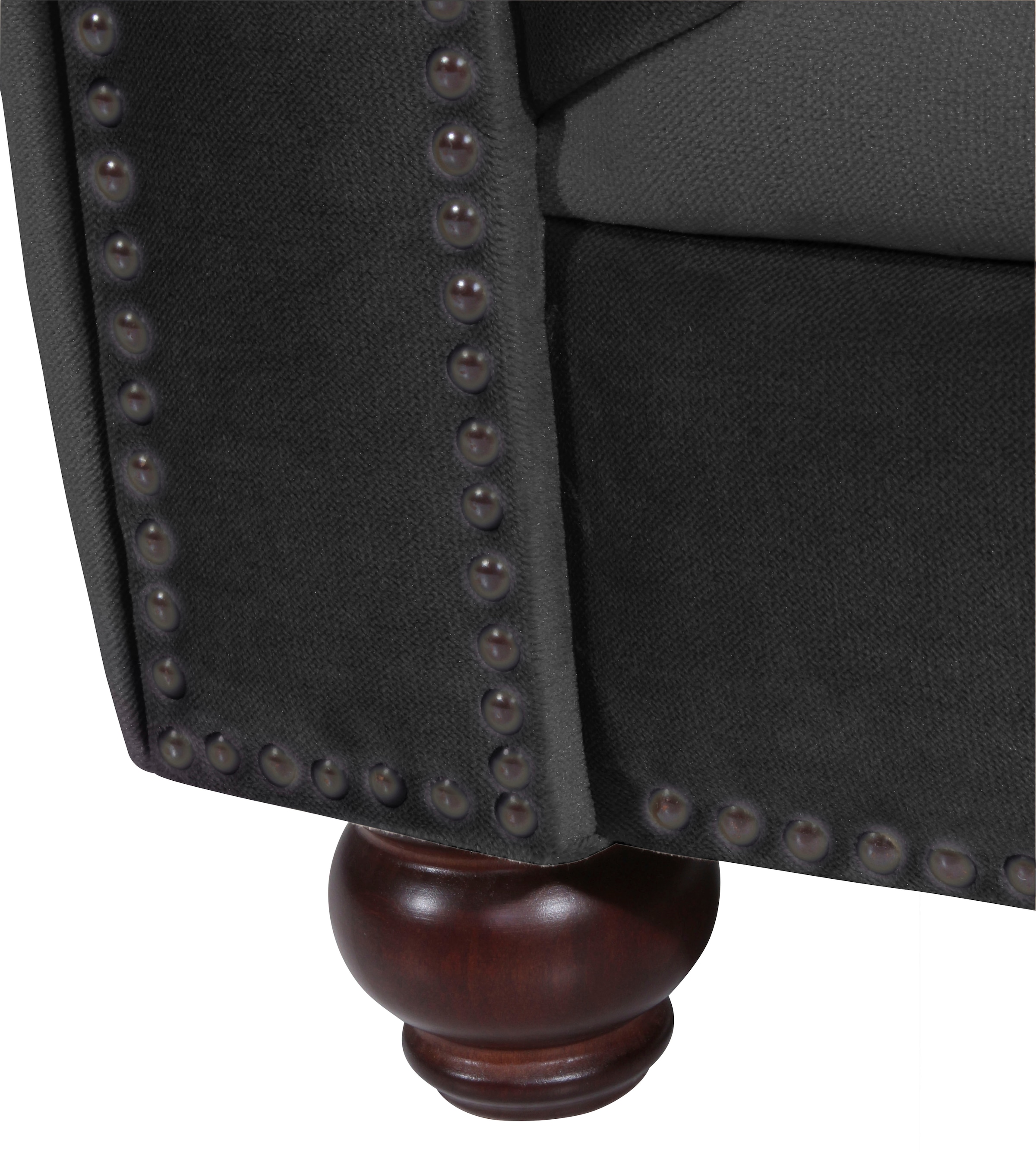 Max Winzer® Chesterfield-Sessel »Old England, Loungesessel, modern, Retro und elegant, bequemer Sessel«, mit edler Knopfheftung