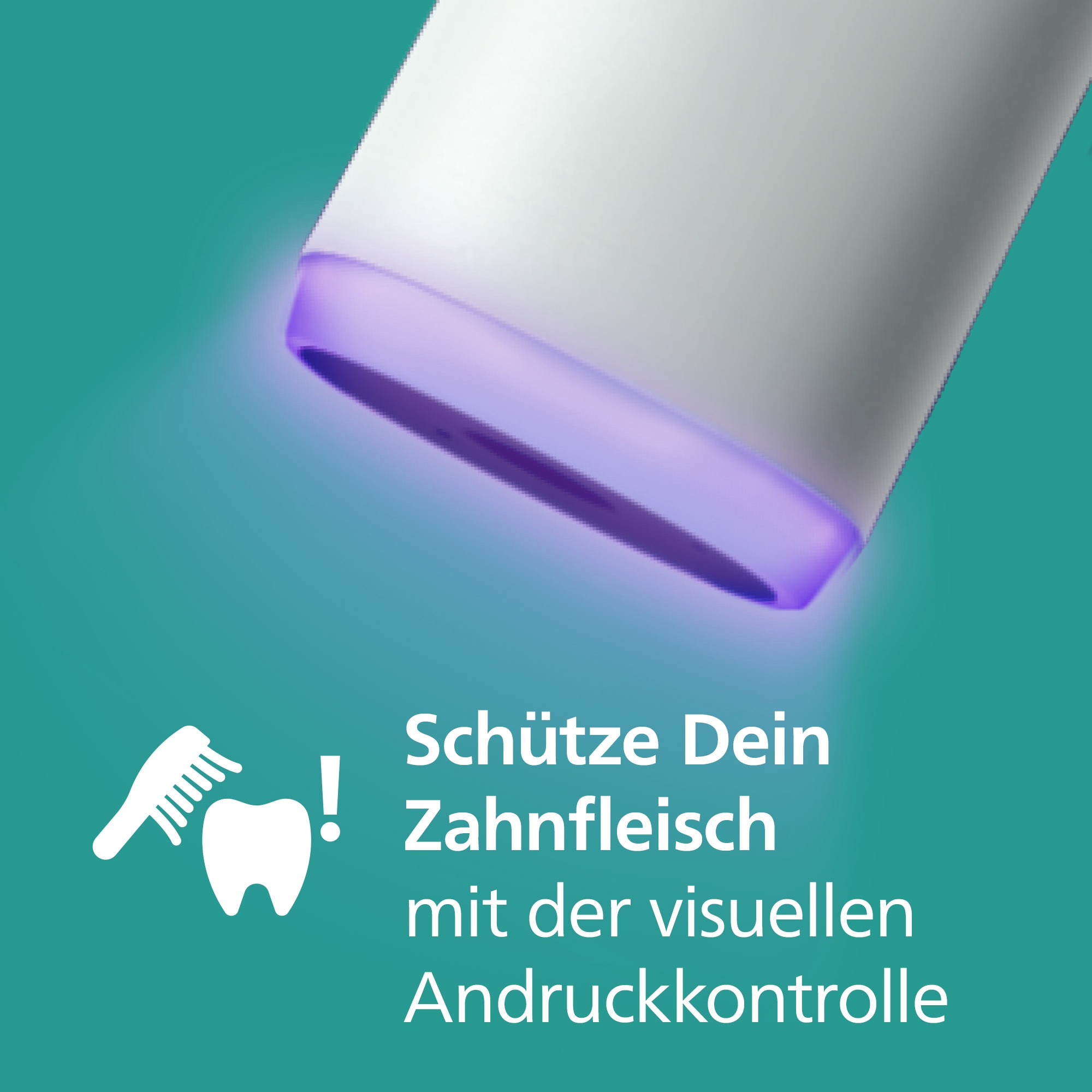 Philips Sonicare Elektrische Zahnbürste »Series 6100 HX7400/01«, 1 St. Aufsteckbürsten, mit visueller Andruckkontrolle, 5 Putzeinstellungen, inkl. Ladegerät