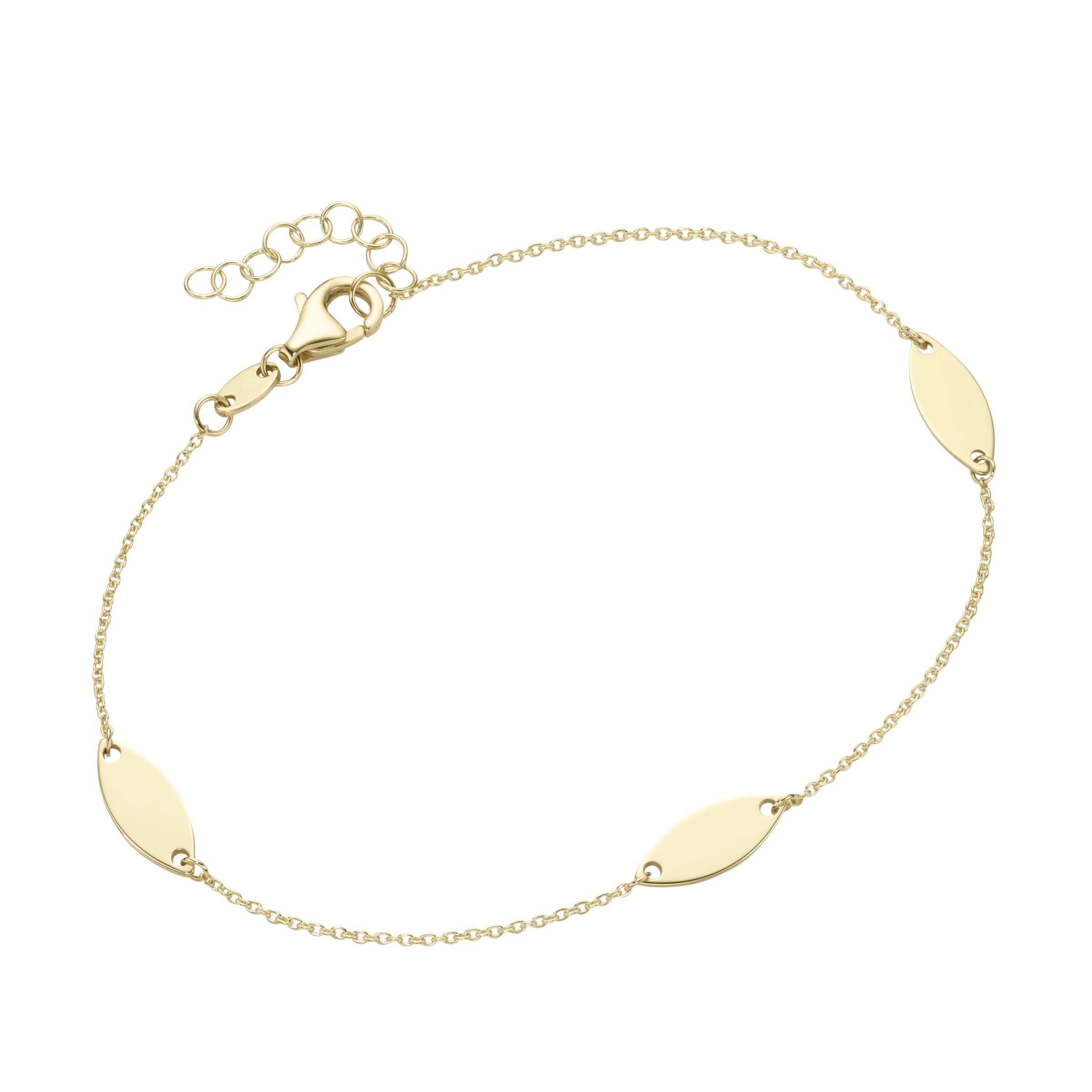 Luigi Merano Armband »Armband mit navetteförmigen Elementen, Gold 375«  online bei OTTO