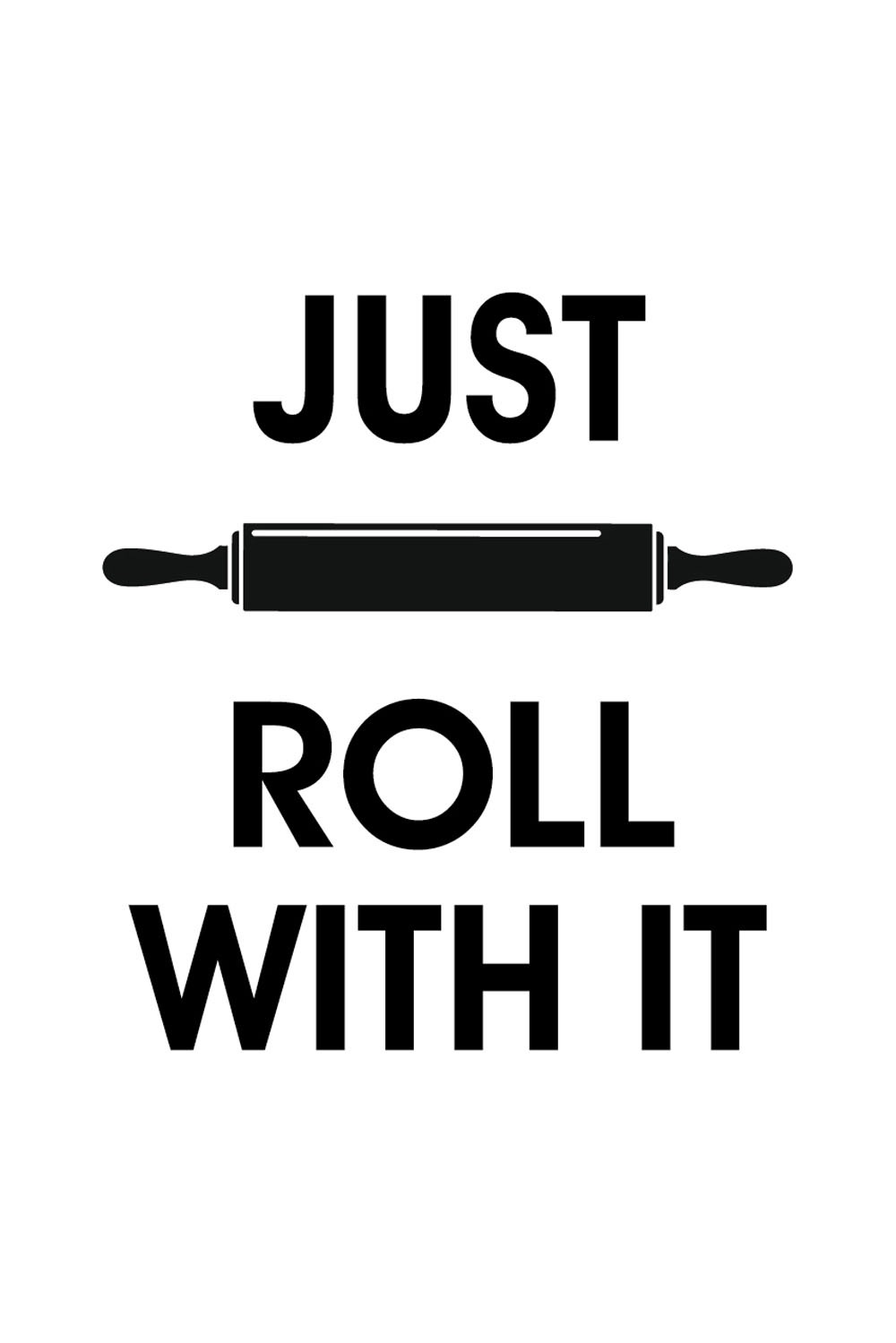 Wanddekoobjekt »JUST ROLL WITH IT«, Stahlschild, Blechschild, Spruch, Witzig,...