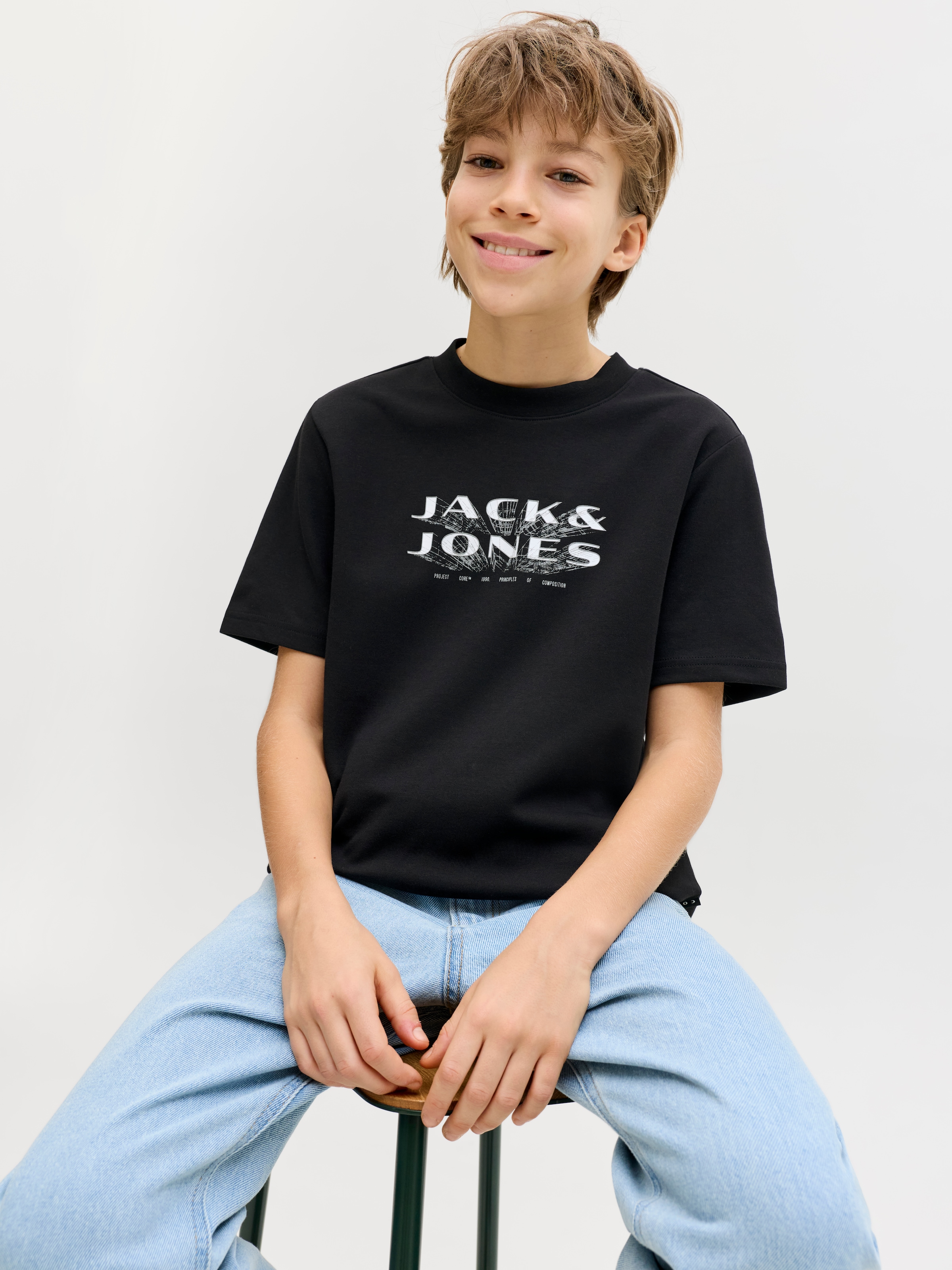 Jack & Jones Junior T-Shirt »JCOFUSION JJ BRANDING TEE SS CN JNR«