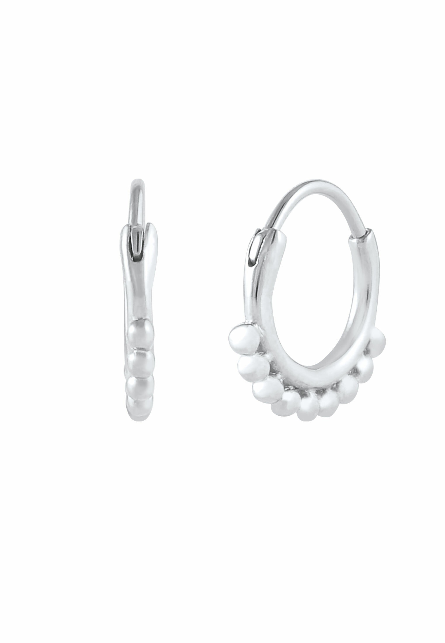 Elli Paar Creolen »Ohrringe Creolen Kugeln Dots Trend 925 Silber«