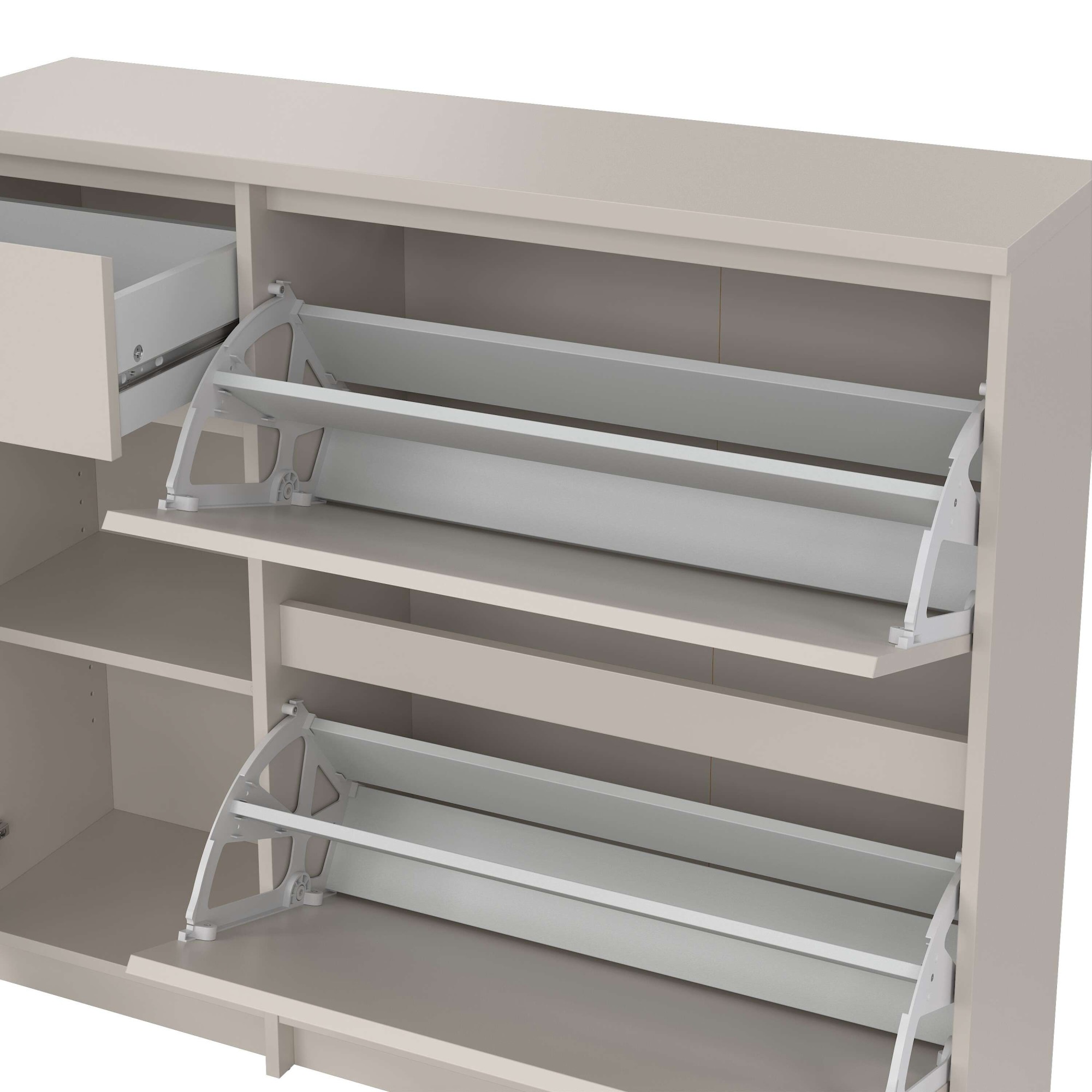 Home affaire Schuhschrank »Naia Schuhaufbewahrung, Schuhkommode, Schuhregal, Modernes Design«