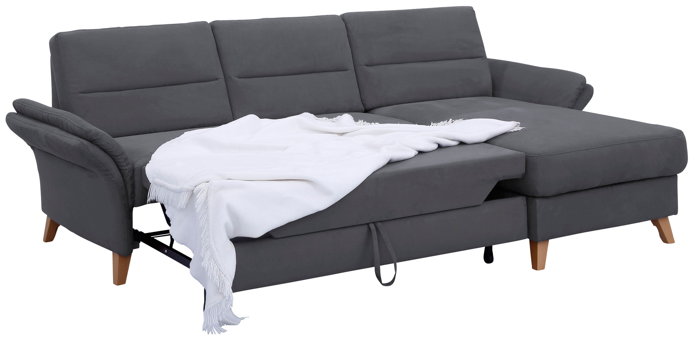 Home affaire Ecksofa »Westerland L-Form«, Federkern-Polsterung, wahlweise mit Bettfunktion, Bettkasten