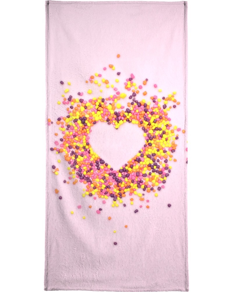 Juniqe Handtuch »Hello Sweetheart«, (1 St.), Weiche Frottee-Veloursqualität