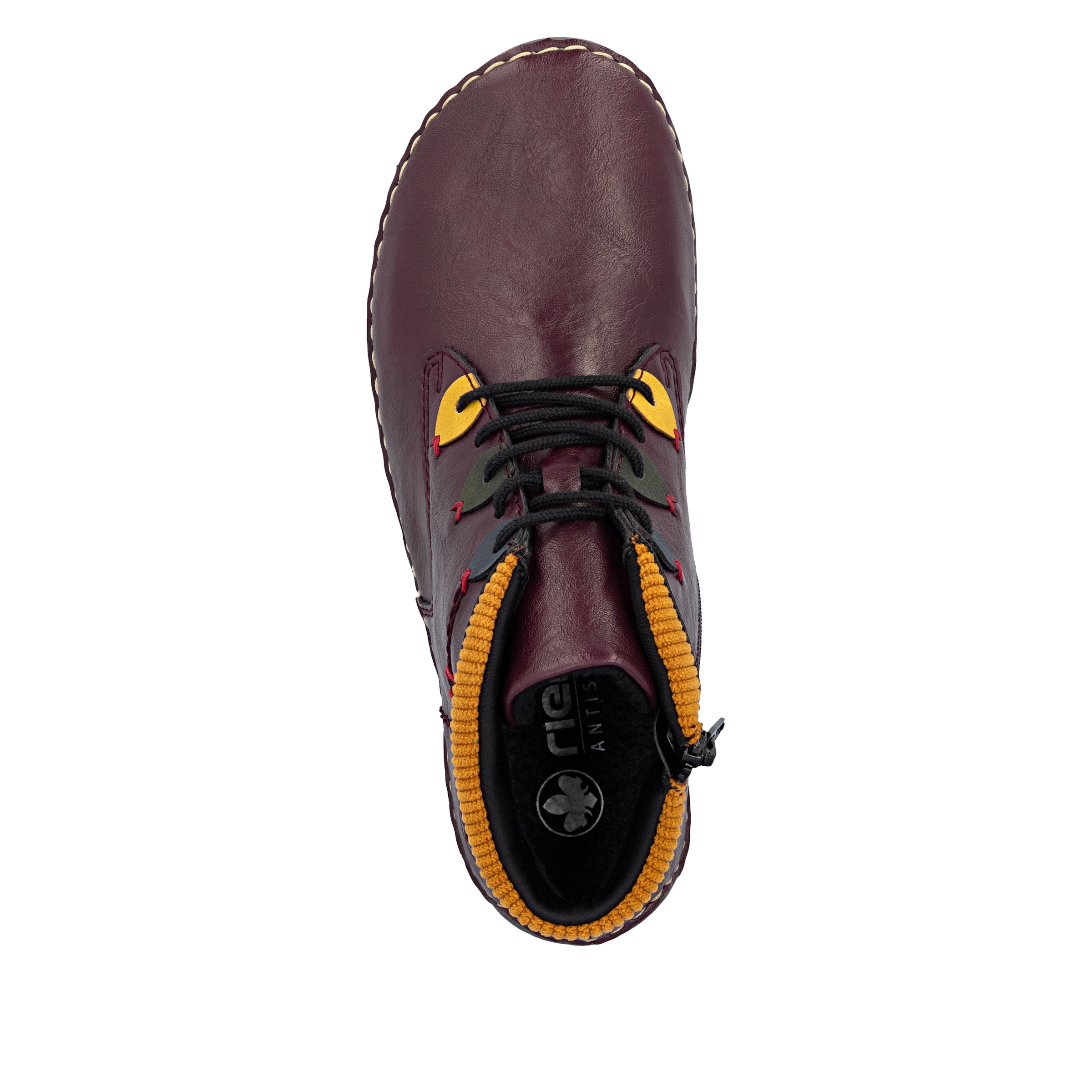 Rieker Schnürboots  Stiefelette, Casualboots, High Top Sneaker mit Innenreißverschluss