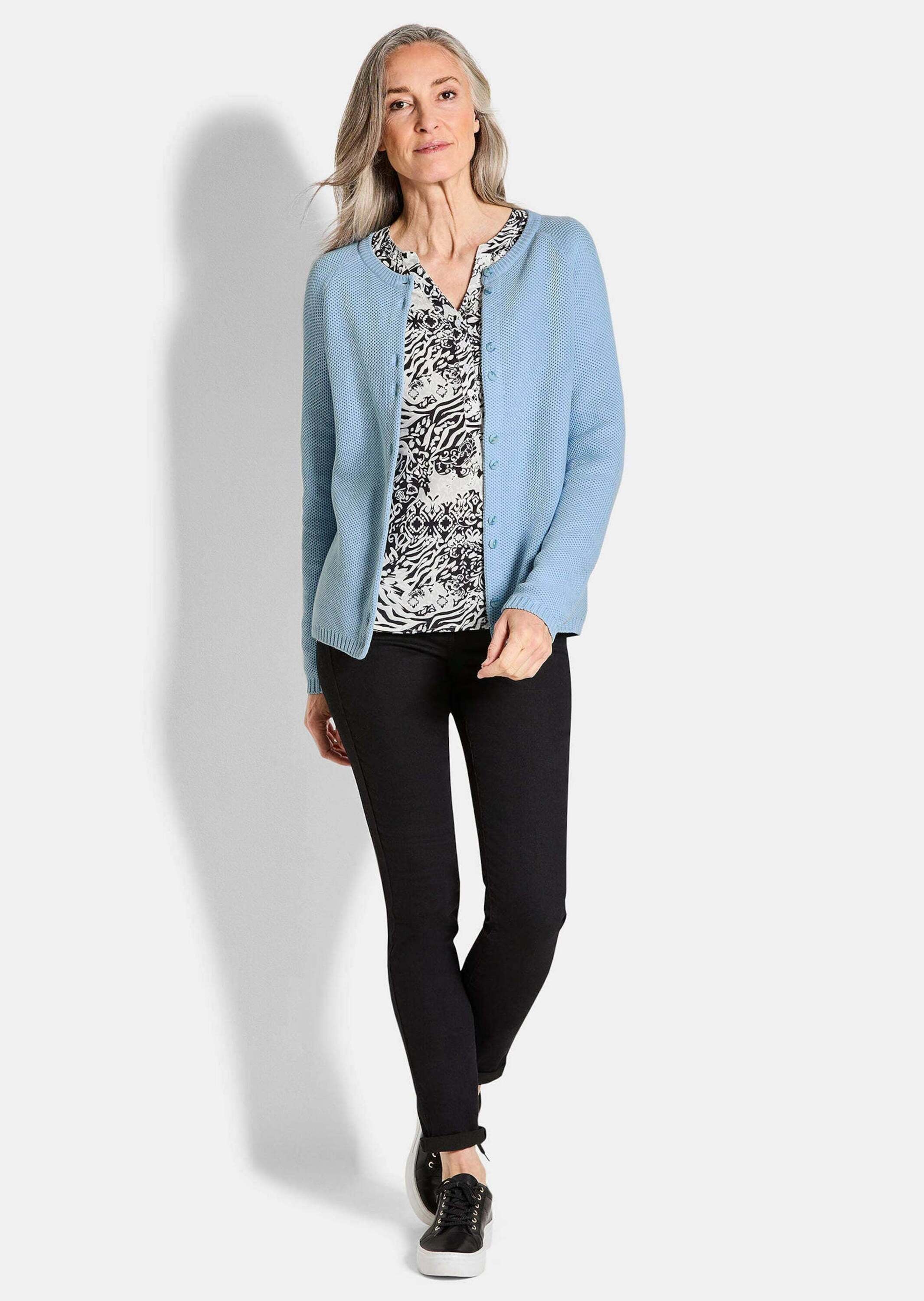 GOLDNER Strickjacke »Strickjacke aus reiner Baumwolle«