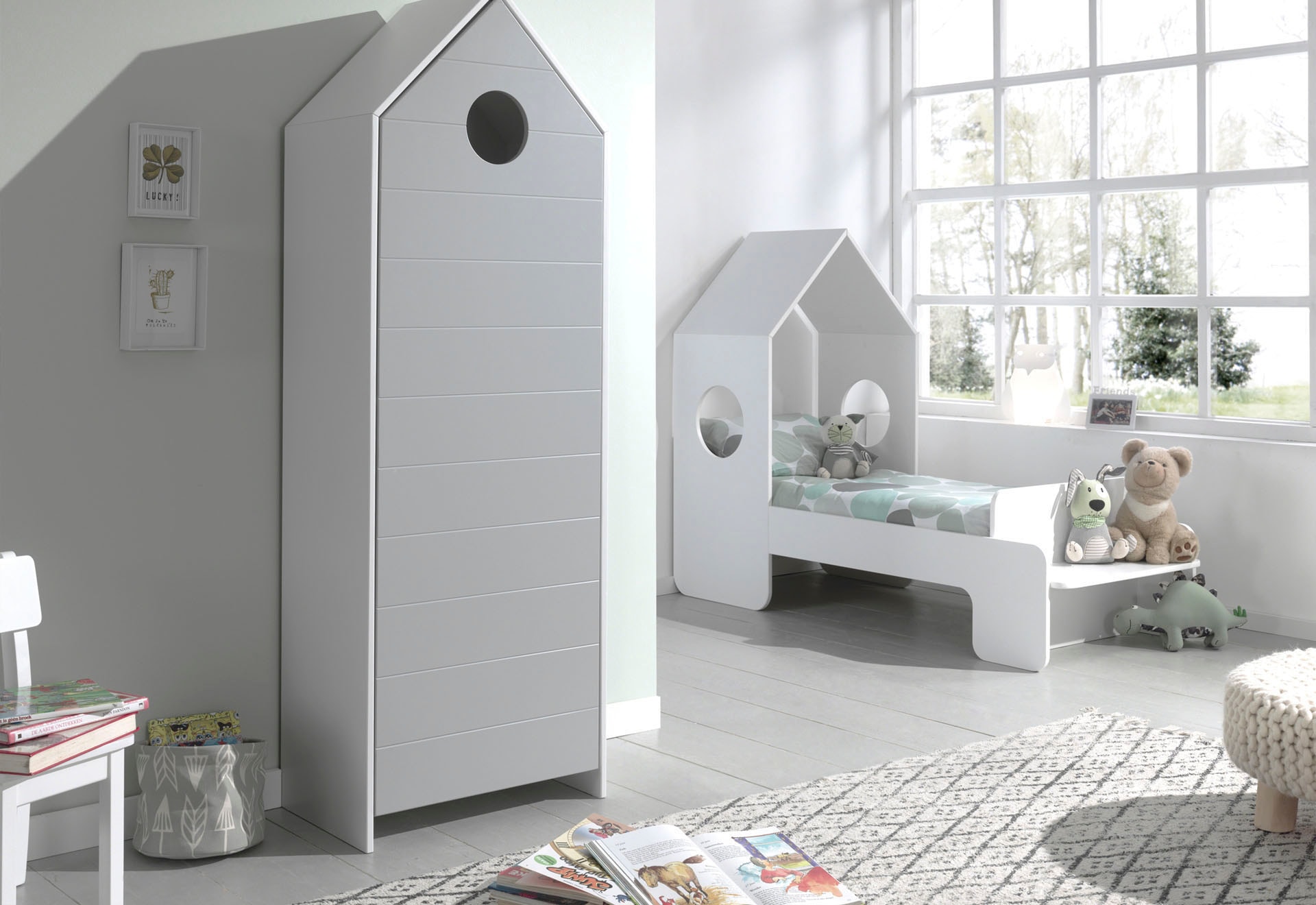 Vipack Drehtürenschrank »Casami, mit Soft-Close, viel Stauraum, TOP modern« B/H/T ca. 57,6x171,3x37cm, verschiedene Farben, Strandhaus-Optik,  als Kleider-/Wäscheschrank nutzbar, universell einsetzbar