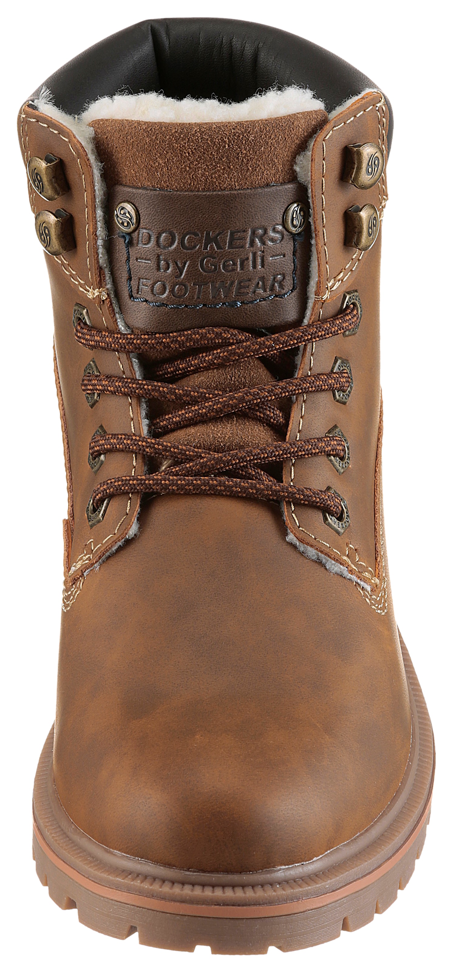 Dockers by Gerli Schnürboots, Worker Boots, Schnürboots mit Schaftrandpolsterung