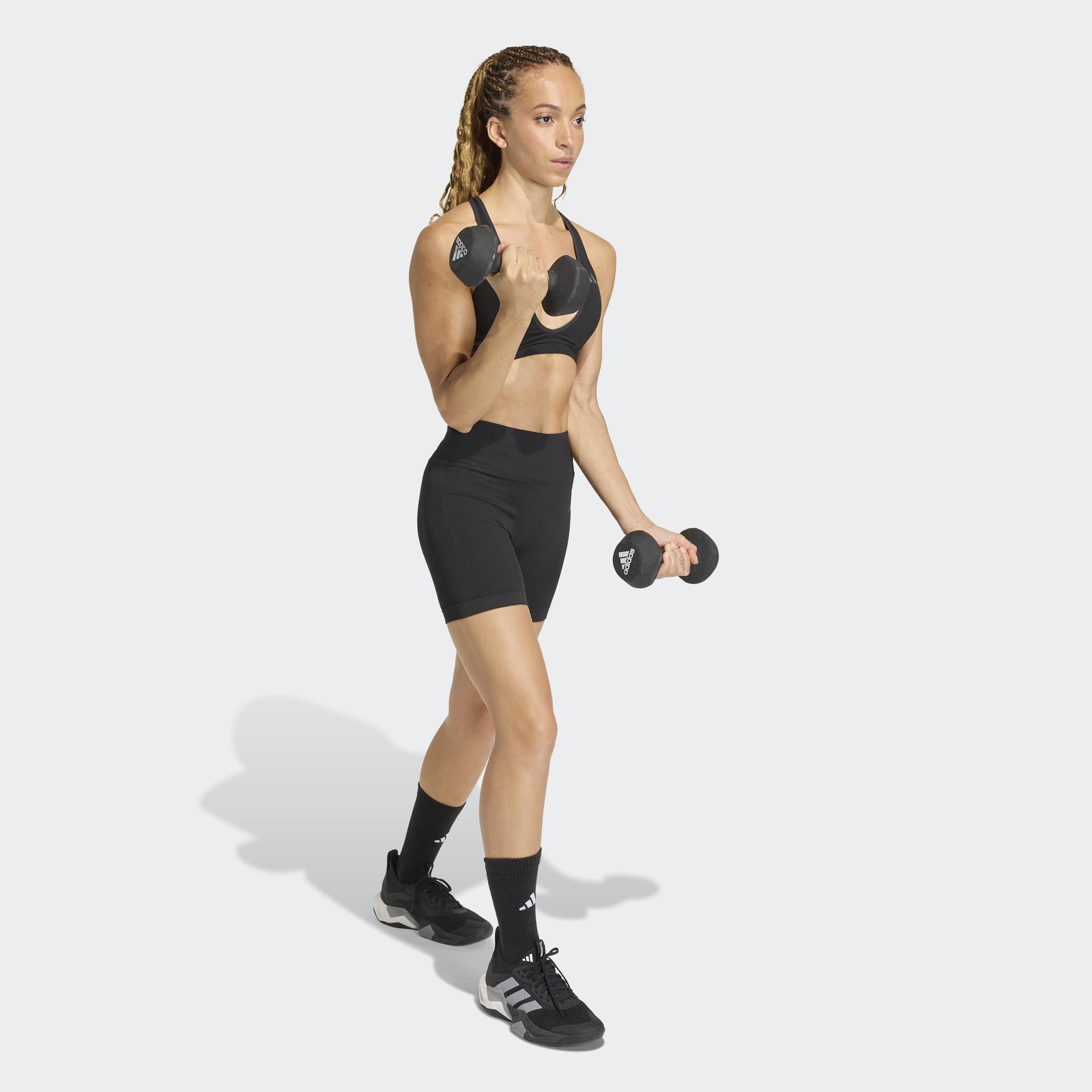 adidas Performance Shorts »WORKOUT ESSENTIALS KNIT SCRUNCH 5 INCH LEGGINGS«  eng anliegende Passform, für Fitness und Sportmode, sportlicher Stil