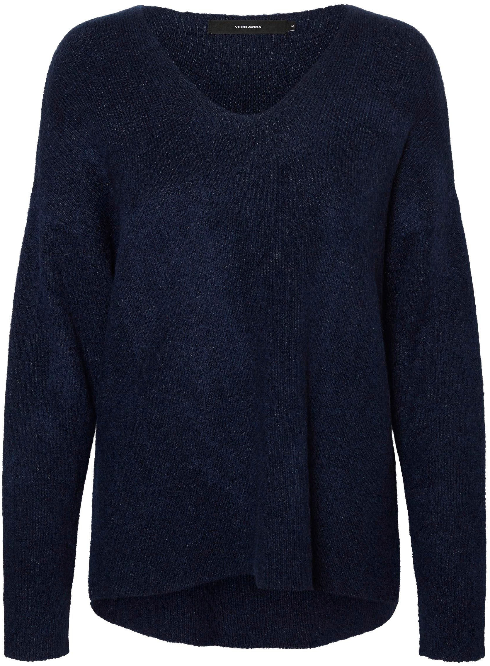 Vero Moda V-Ausschnitt-Pullover »VMCREWLEFILE LS V-NECK BLOUSE NOOS«