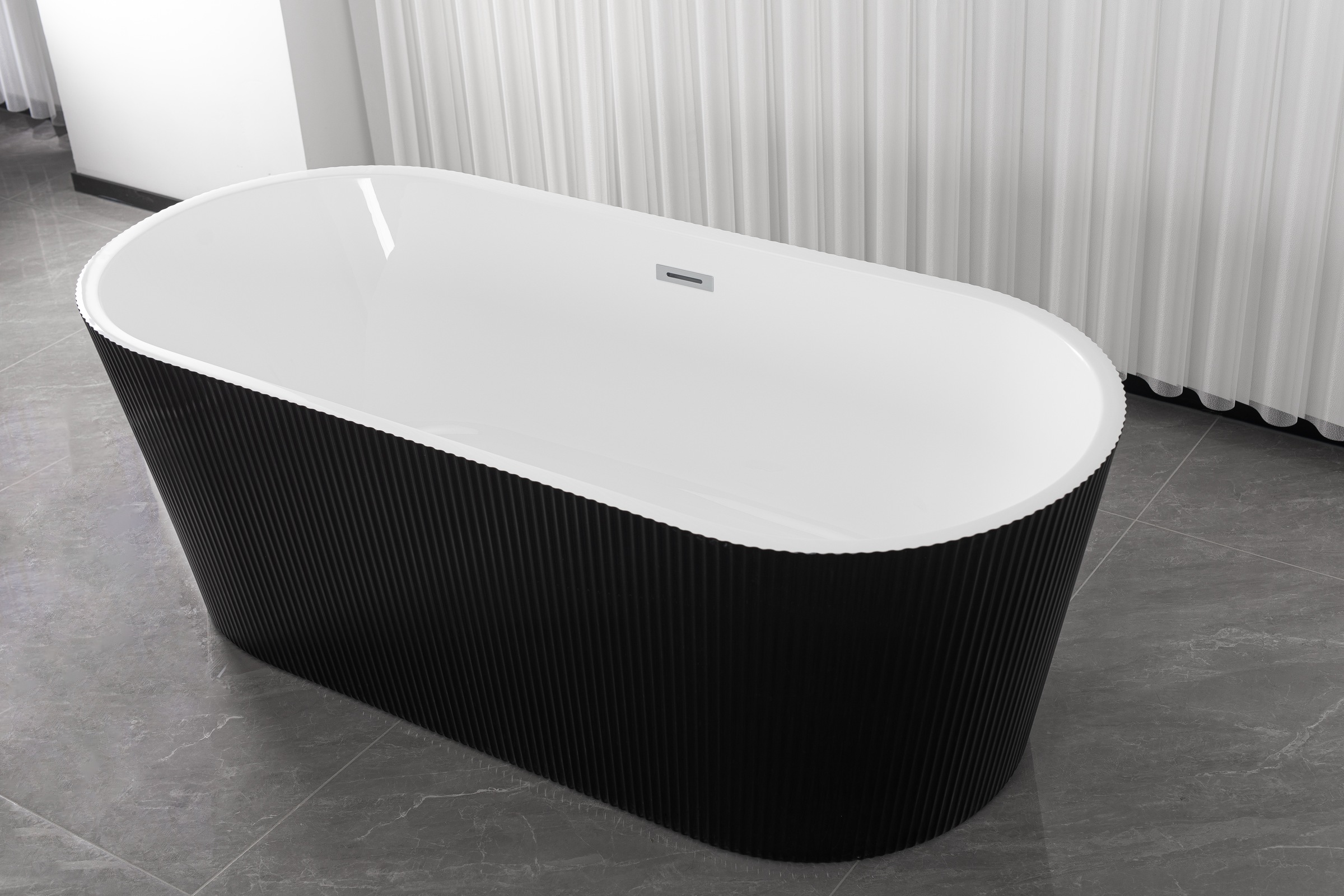 Sanotechnik Badewanne »RENO« Höhe 58 cm Vorrichtung für Ablaufschlauch | Überlauf 170x75x58cm, aus Acryl