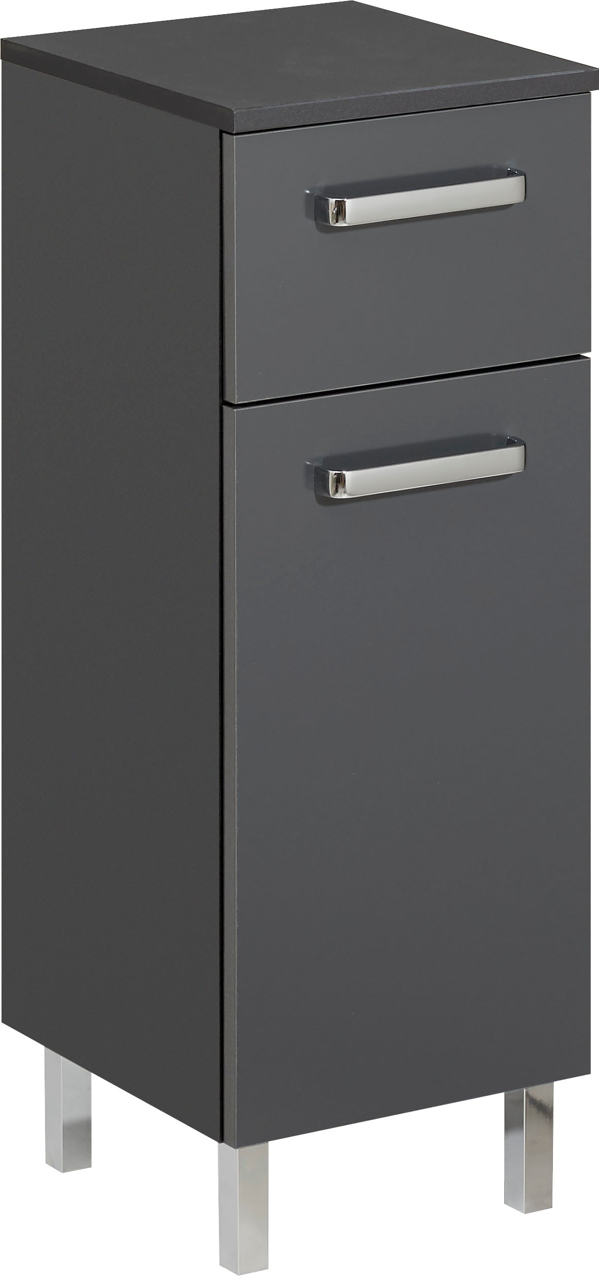 Saphir Badmöbel-Set »Quickset 4-teilig, Waschbeckenunterschrank mit LED-Spiegelschrank« 4 Stk. tlg.