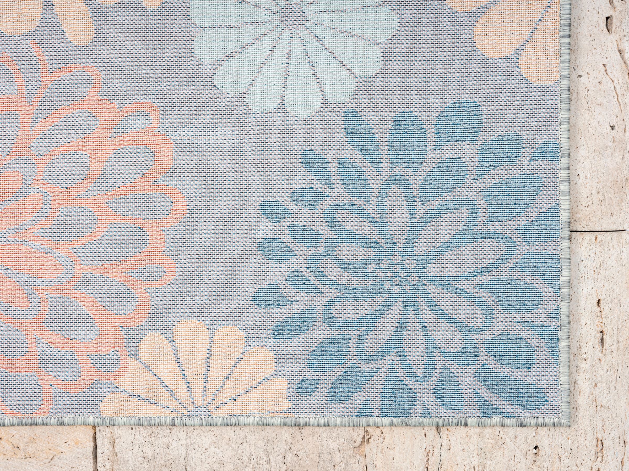 OTTO home Teppich »Tamsin, LAGERRÄUMUNG!« rechteckig 8 mm Höhe Hoch-Tief Effekt, In- und Outdoor geeignet, Terrasse & Balkon