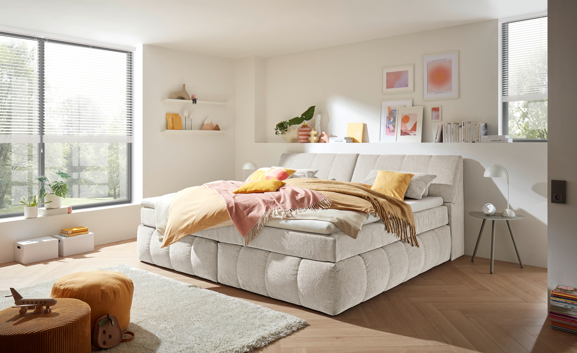 ED EXCITING DESIGN Boxspringbett »Elkford, Familienbett in der Größe 240x200cm«