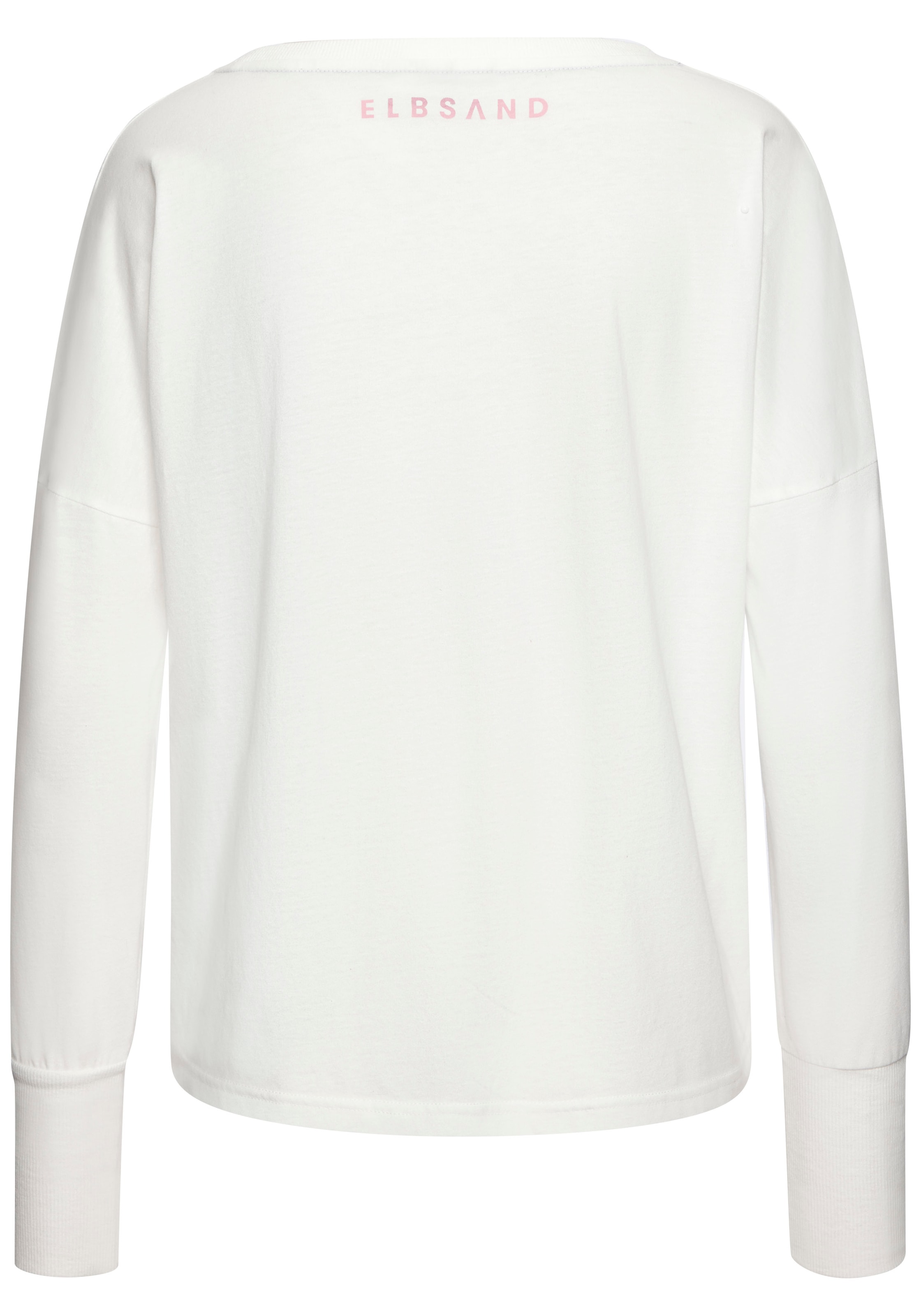 Elbsand Langarmshirt, mit Frontdruck, Longsleeve, lockerer Schnitt