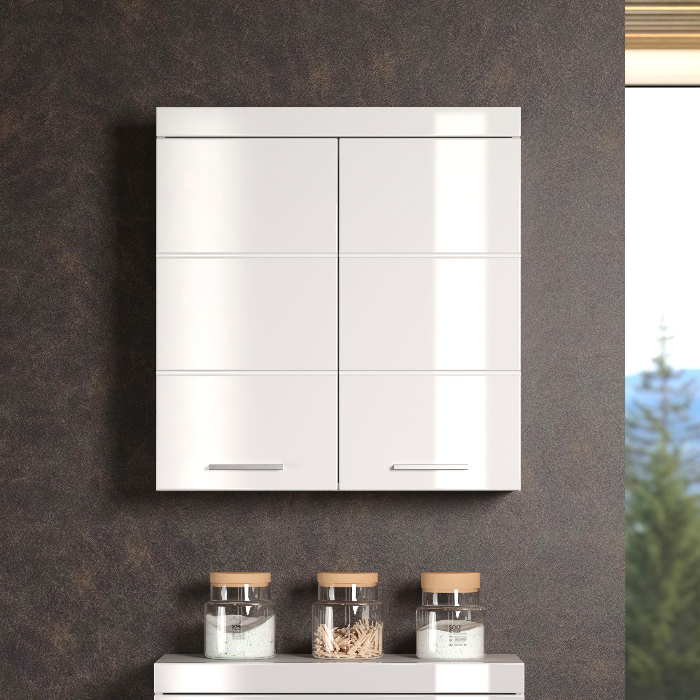 INOSIGN Hängeschrank »Avena«, Badschrank mit wechselbarem Türanschlag - (B/T/H) 37/23/77 cm