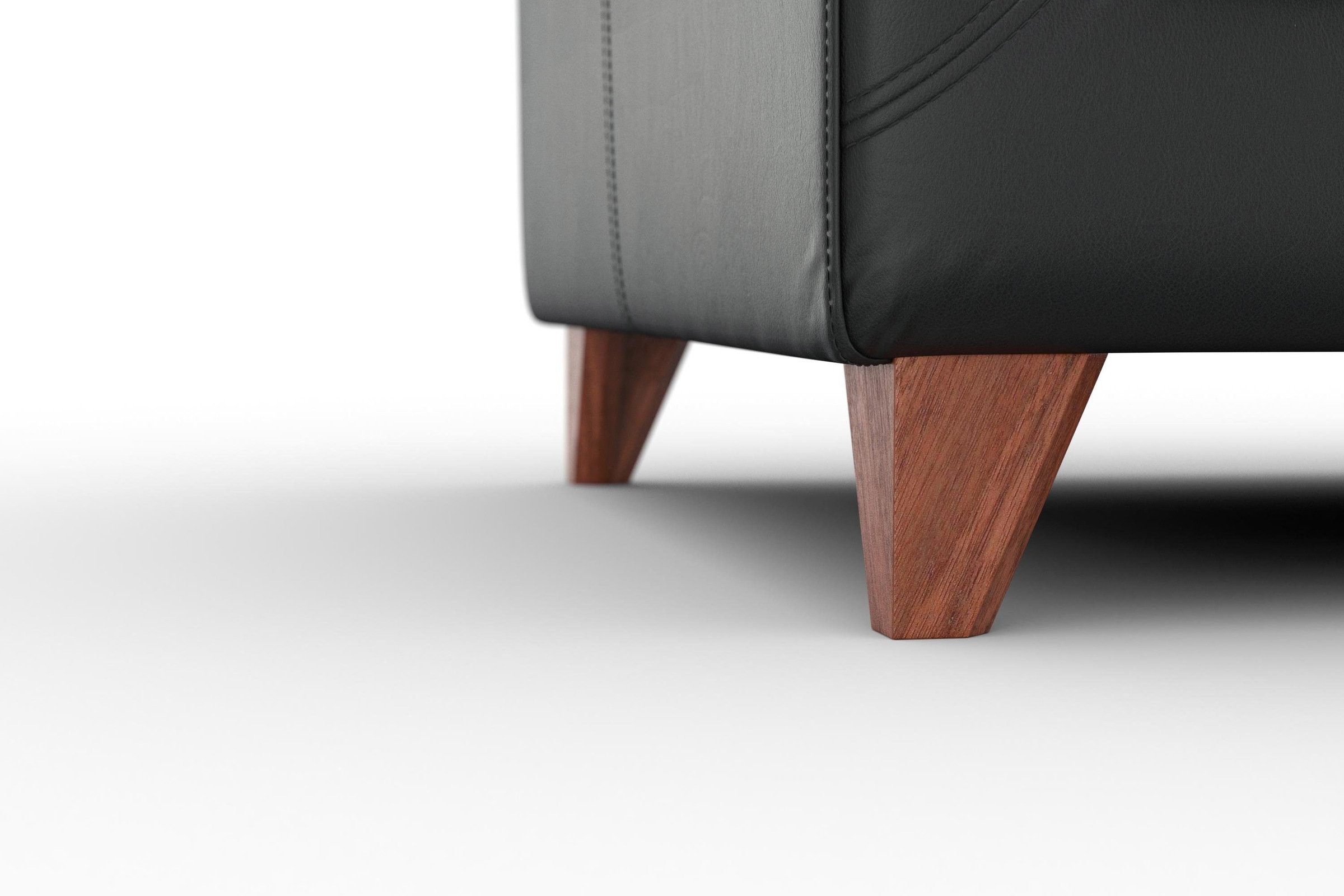 machalke® 2,5-Sitzer »amadeo«, Ledersofa mit geschwungenen Armlehnen, Breite 180 cm