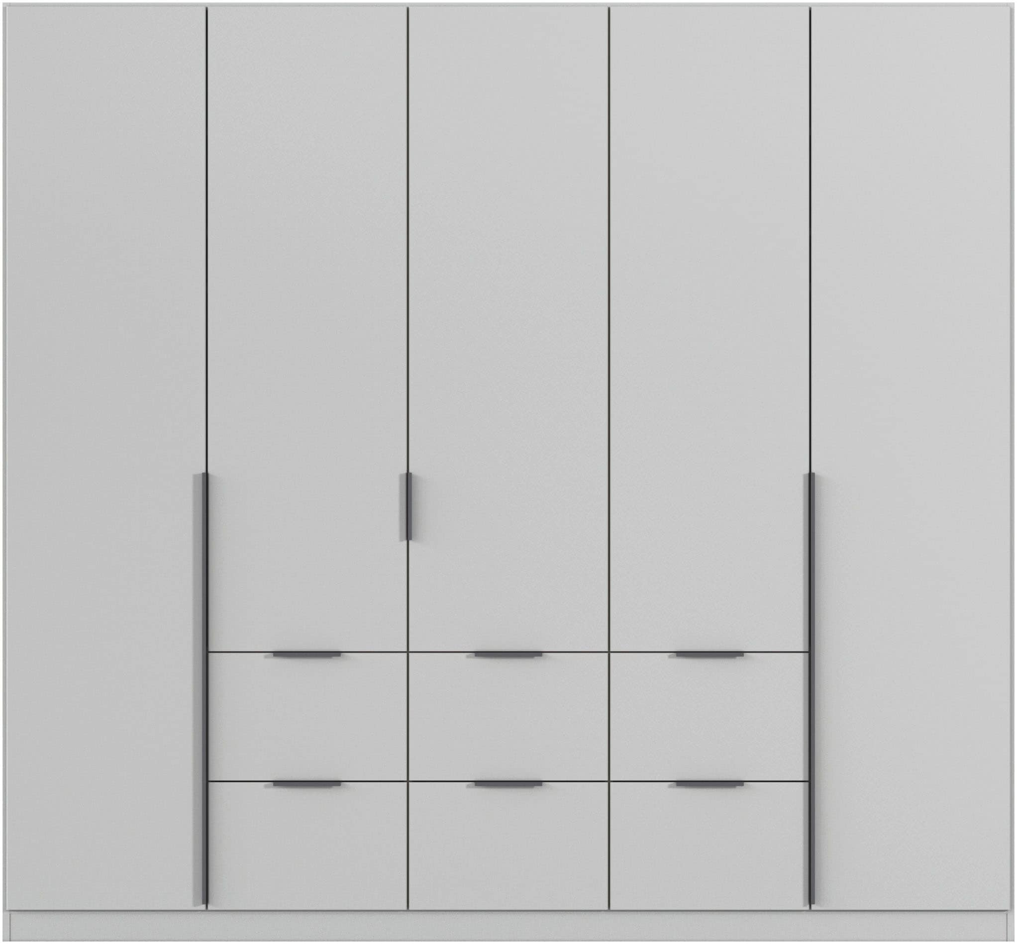 rauch Drehtürenschrank »Kleiderschrank Schrank Garderobe AGORDO mit Dekor- oder Hochglanzfront«, (in zwei Griff-Farben mit Dekor- oder Hochglanzfront), mit Außenschubkästen, in 6 Breiten und 2 Höhen MADE IN GERMANY