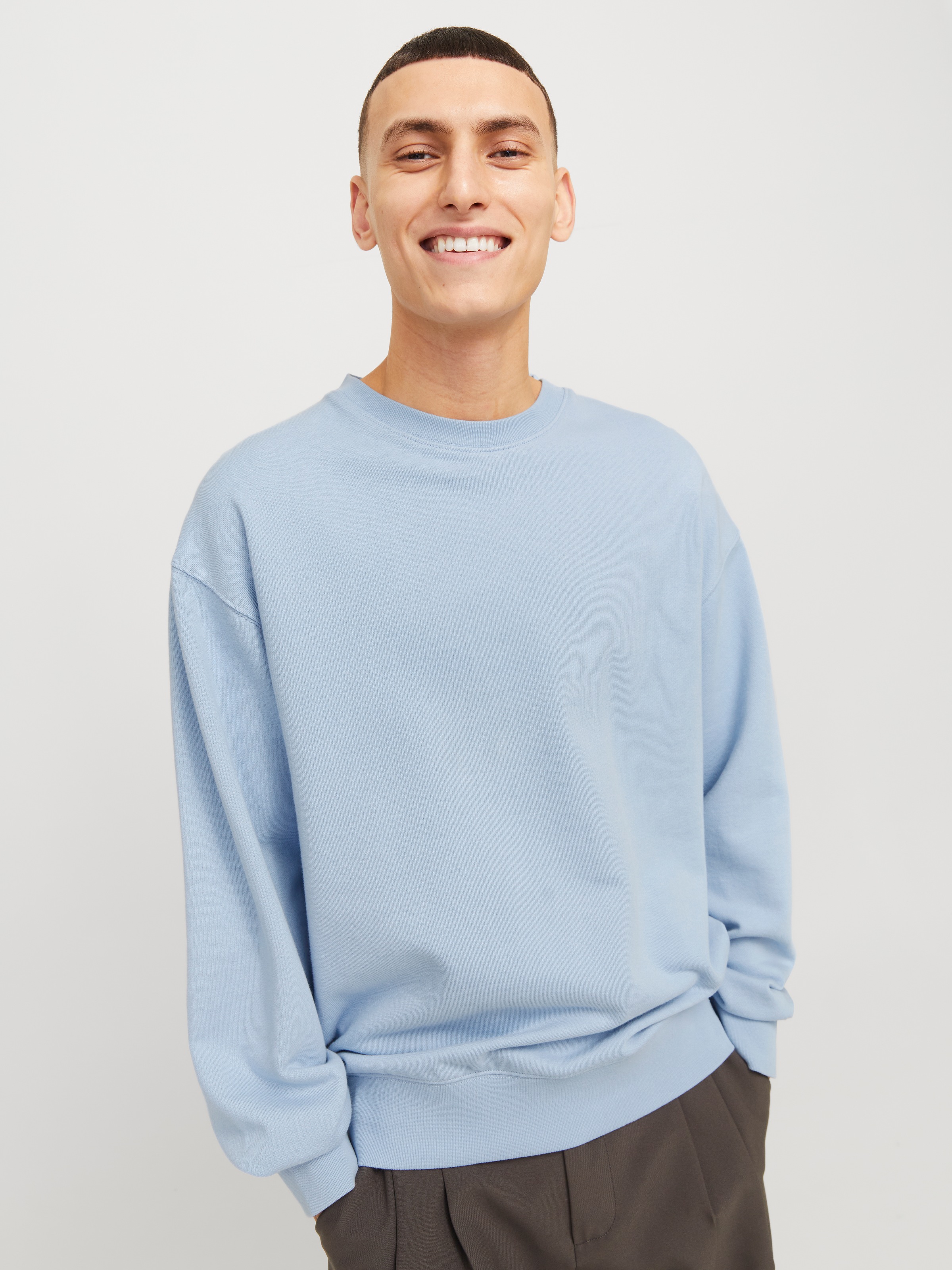 Jack & Jones Sweatshirt »JJECHARGE SWEAT CREW NECK NOOS«, mit Rippbündchen