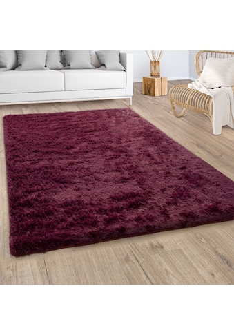 Paco Home Hochflor-Teppich »Silky 591«, rechteckig, Uni-Farben, besonders weich und... kaufen