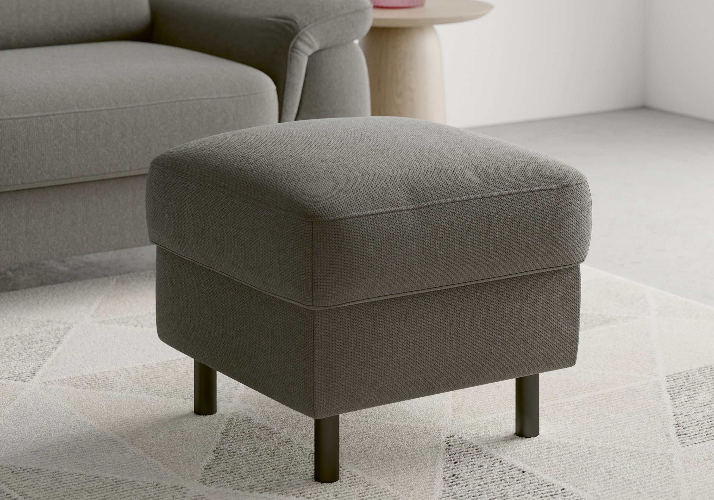 sit&more Stauraumhocker »Sinatra«, Sitzfläche ist abnehmbar, mattschwarze Metallfüße