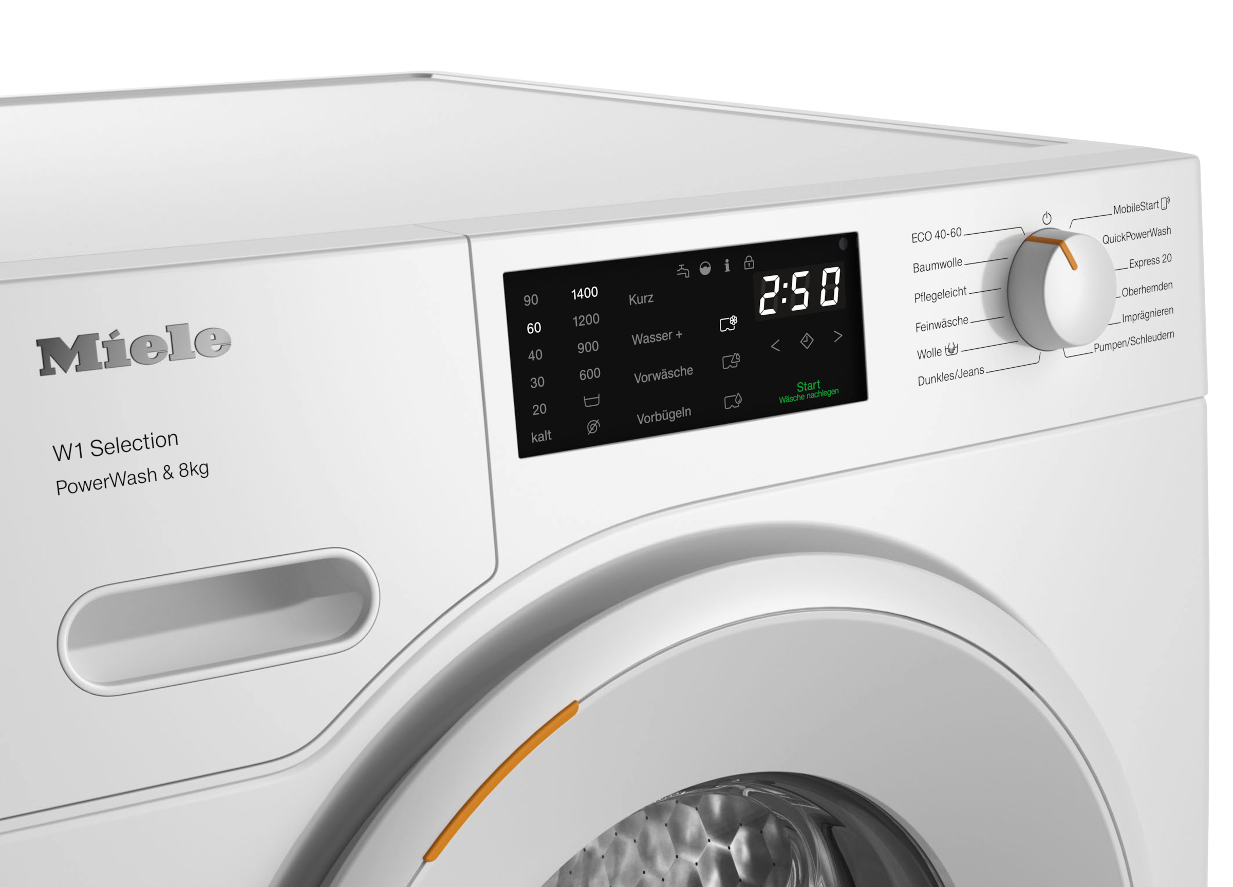 Miele Waschmaschine »WSB363 WPS PWash&8kg« 8 kg 1400 U/min