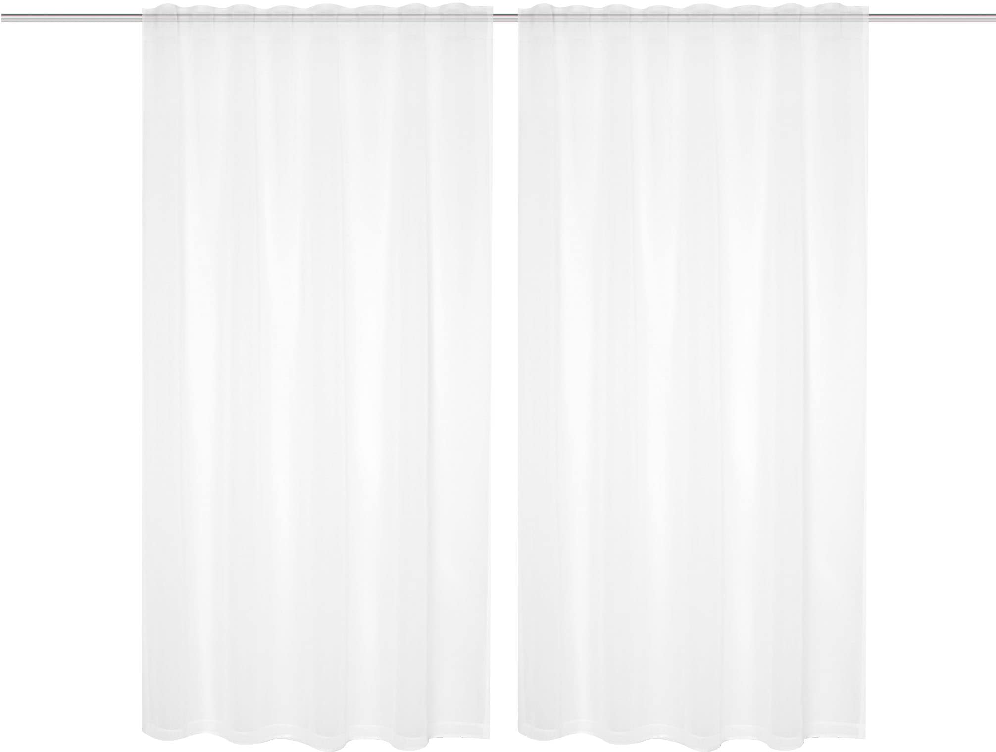 HOME WOHNIDEEN Gardine »DOLLY« Multifunktionsband 2 Stk. tlg. transparent