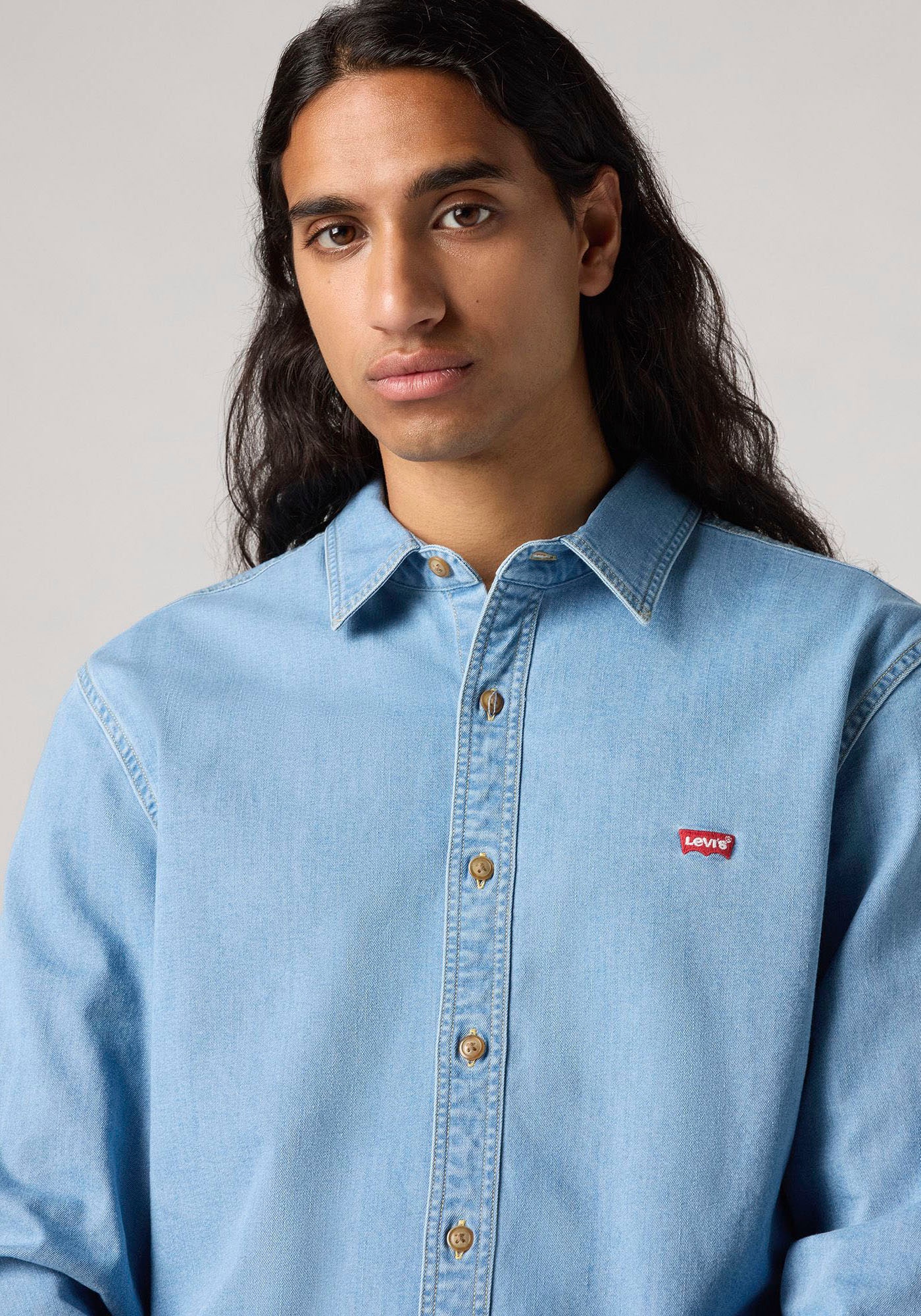 Levi's® Jeanshemd »LS BATTERY HM SHIRT SLIM«, aus pflegeleichtem Baumwollmix