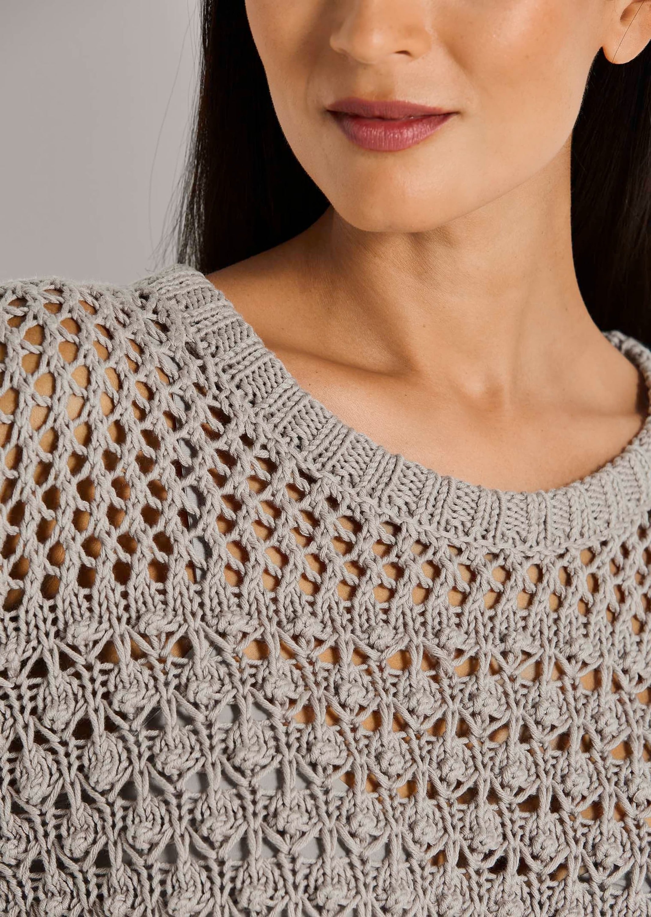 MADELEINE Longpullover »Pullover Pullover mit Ajour-Muster«