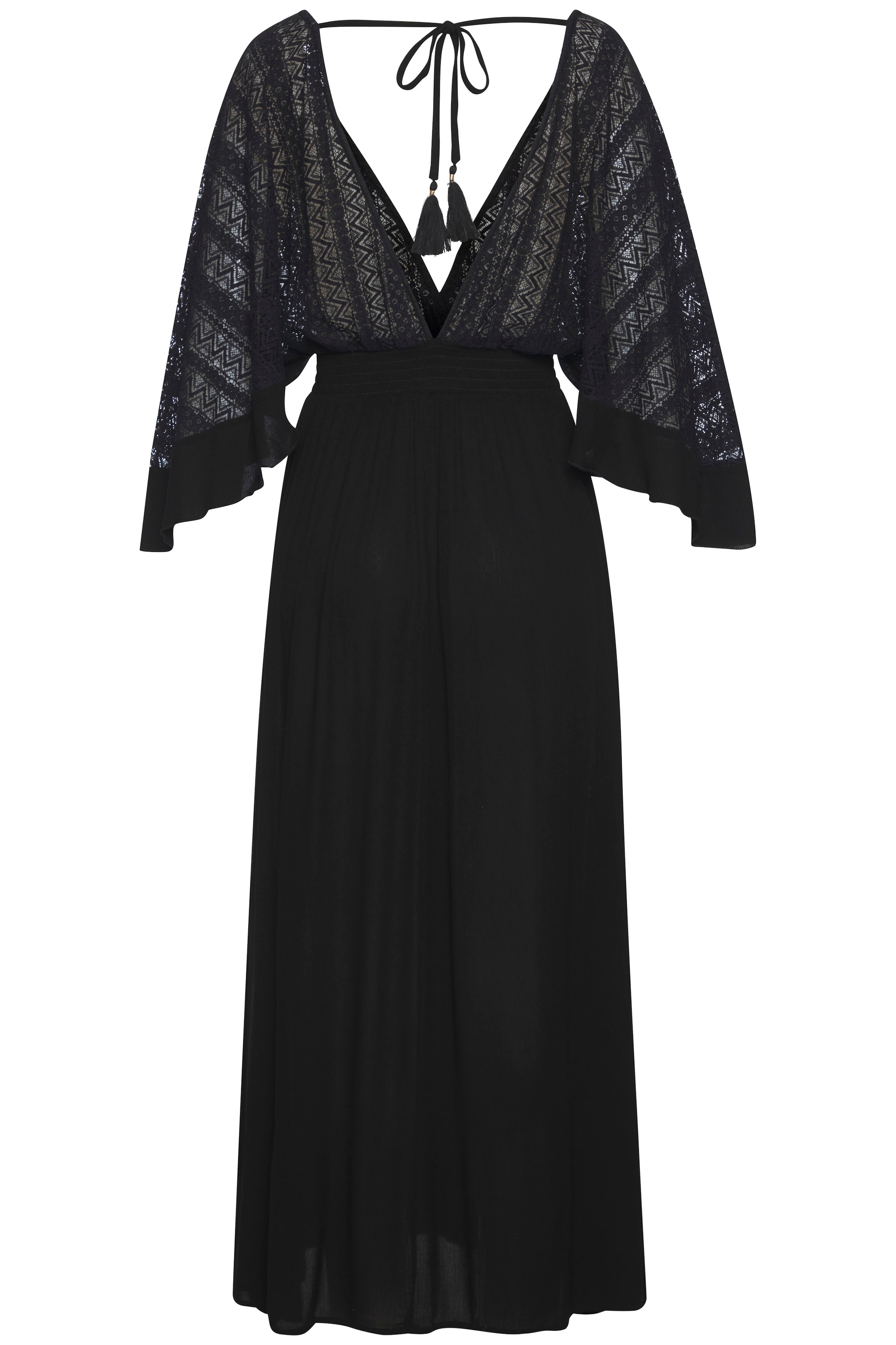 LASCANA Maxikleid, mit Smokbund