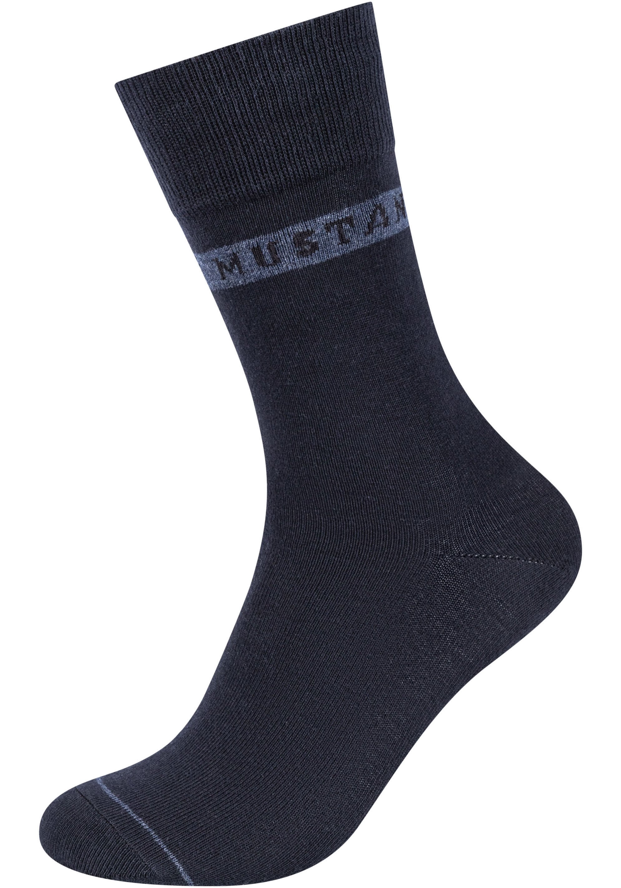 MUSTANG Socken »casual«, (6er Pack), mit Weicher und elastischer Komfortbund