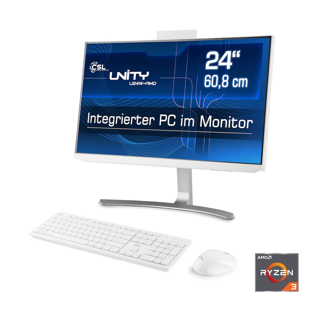 CSL All-in-One PC »Unity U24B-AMD / 4300GE / 500 GB / 8 GB RAM / Win 10«