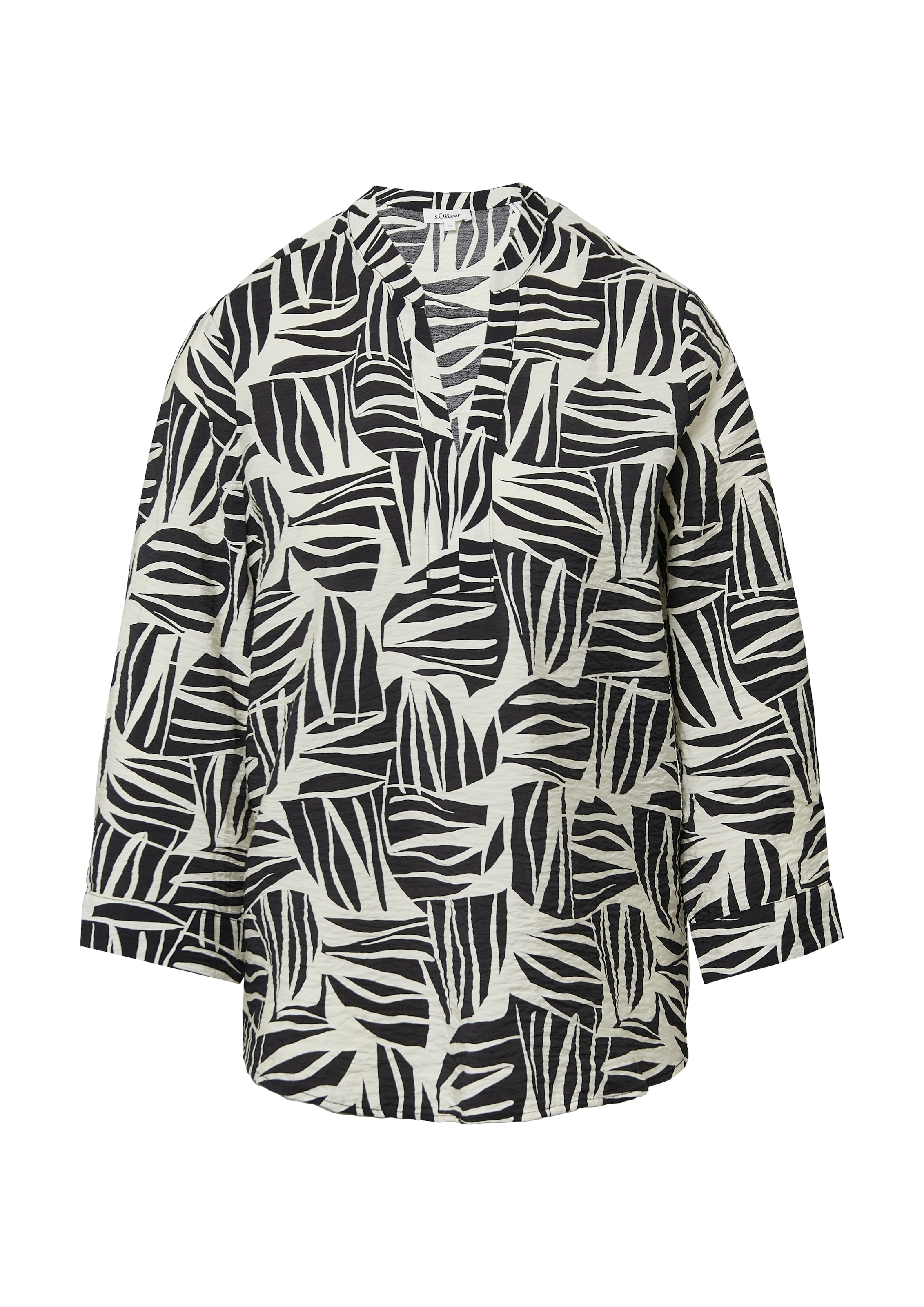 s.Oliver Klassische Bluse, mit All-Over Print