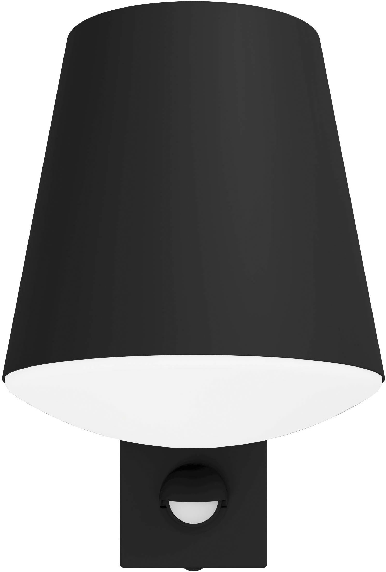 EGLO Wandleuchte »Caldiero Außen-Wandlampe, Außenlampe, Stahl und Kunststoff, E27, IP44« E27 1 Stk. Wand-/Deckenleuchte - L14 x H24 x AL18,5 cm - anthrazit - 1X10W exkl.