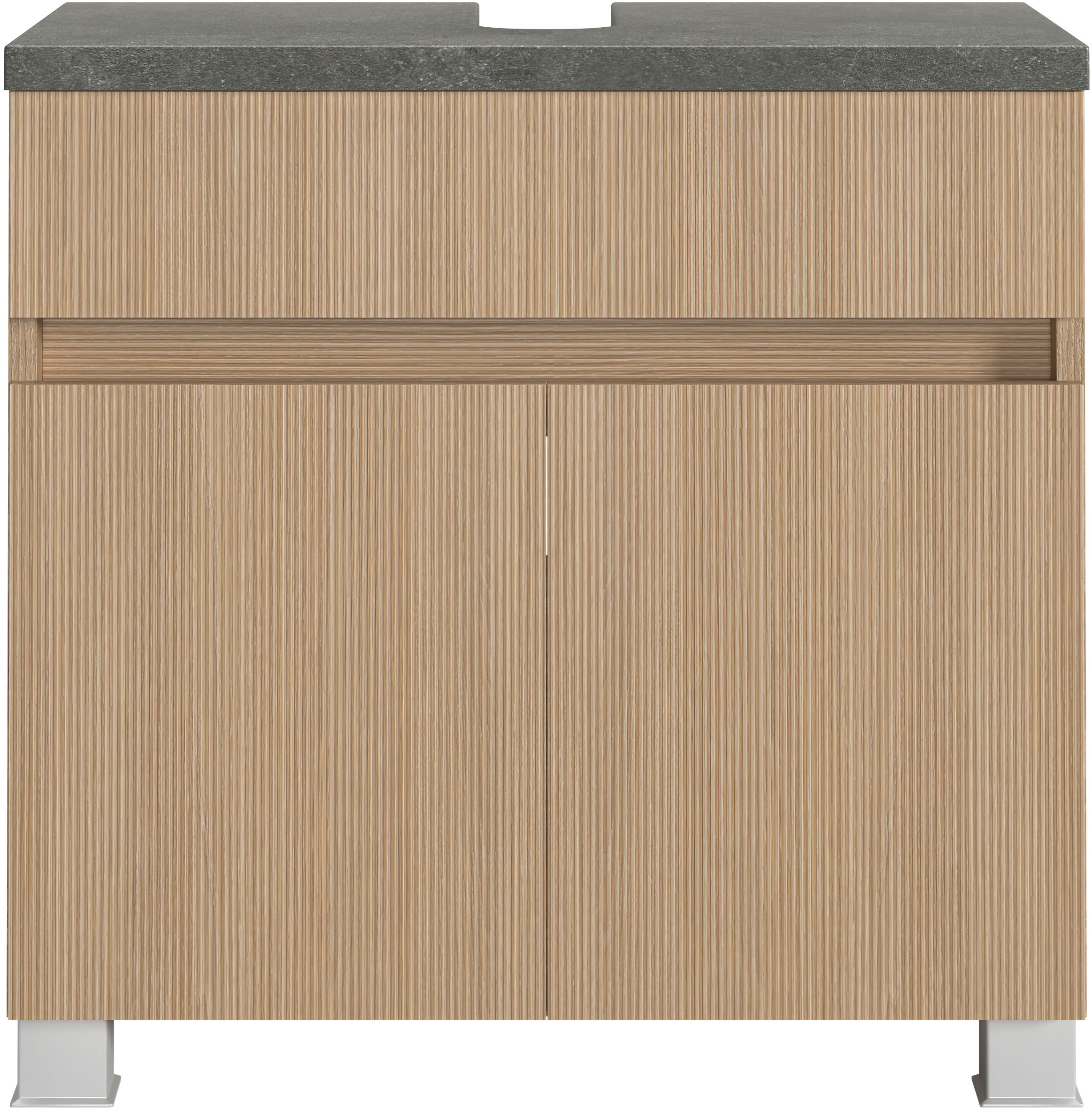 welltime Badmöbel-Set »EIXO, Set aus Spiegelschrank und Unterbeckenschrank«, 60 cm breit, Badmöbel mit LED-Beleuchtung