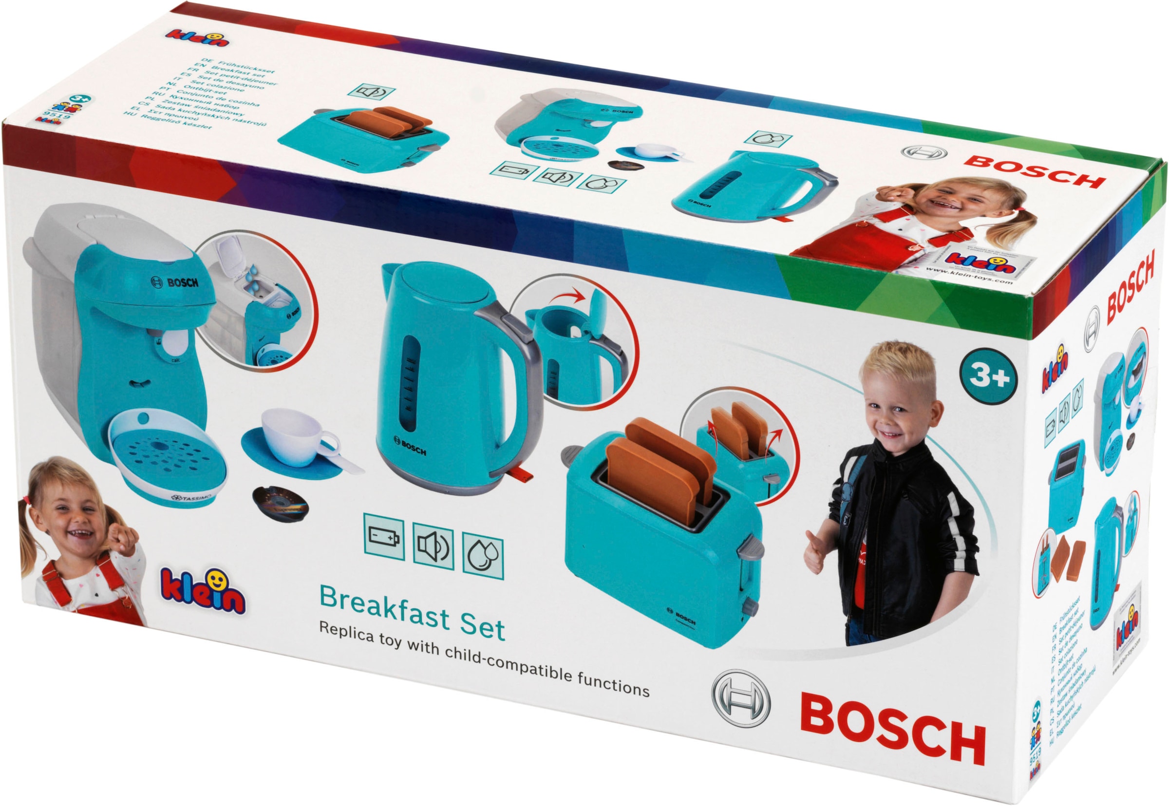 Klein Kinder-Haushaltsset »Bosch - Frühstücksset, Happy«, mit Sound