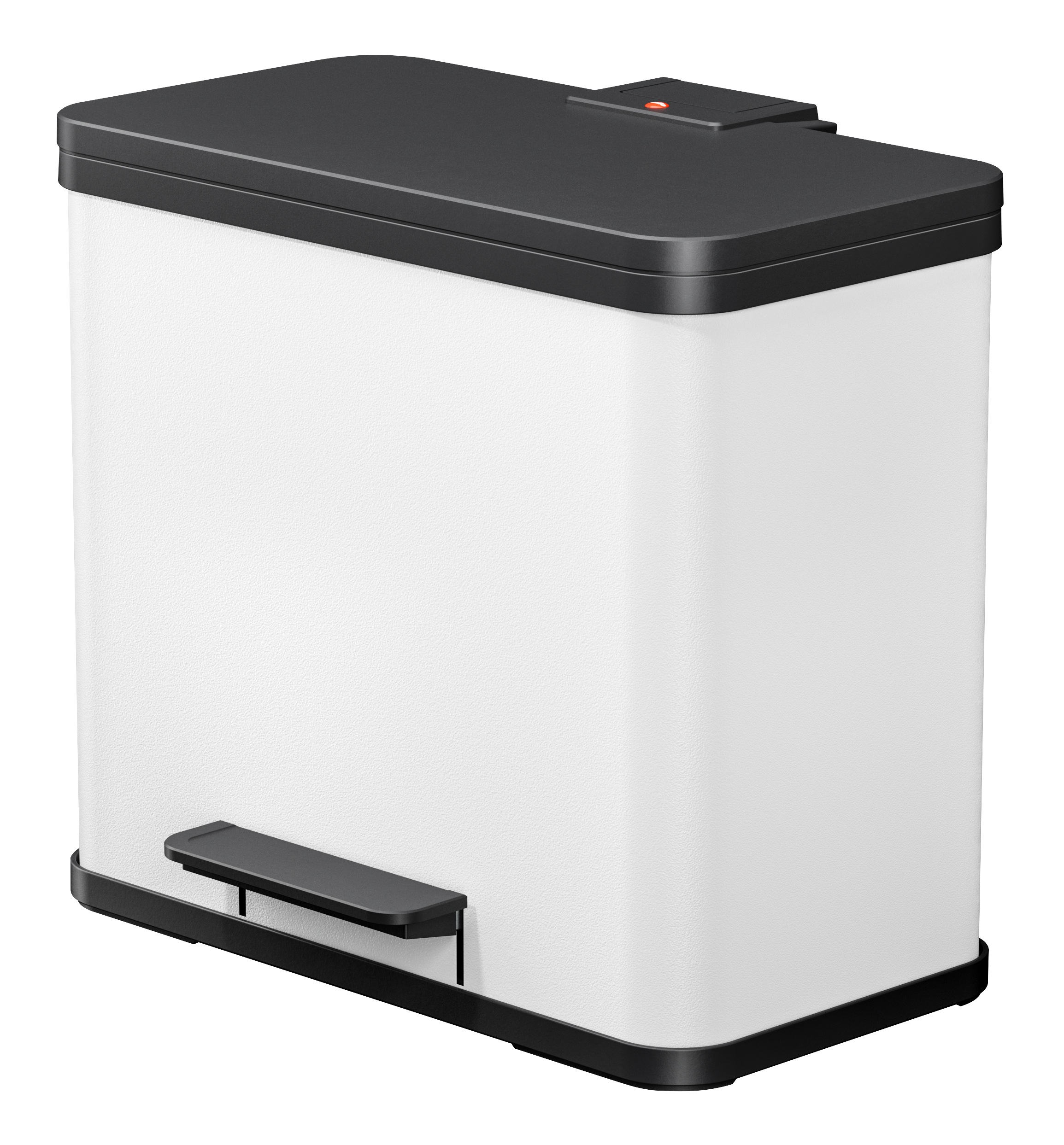 Hailo Mülleimer »Öko trio Plus L« 3 Behälter 27 l in schwarz-weiß, Größe B/H/T: 47 cm x 43 cm x 34 cm