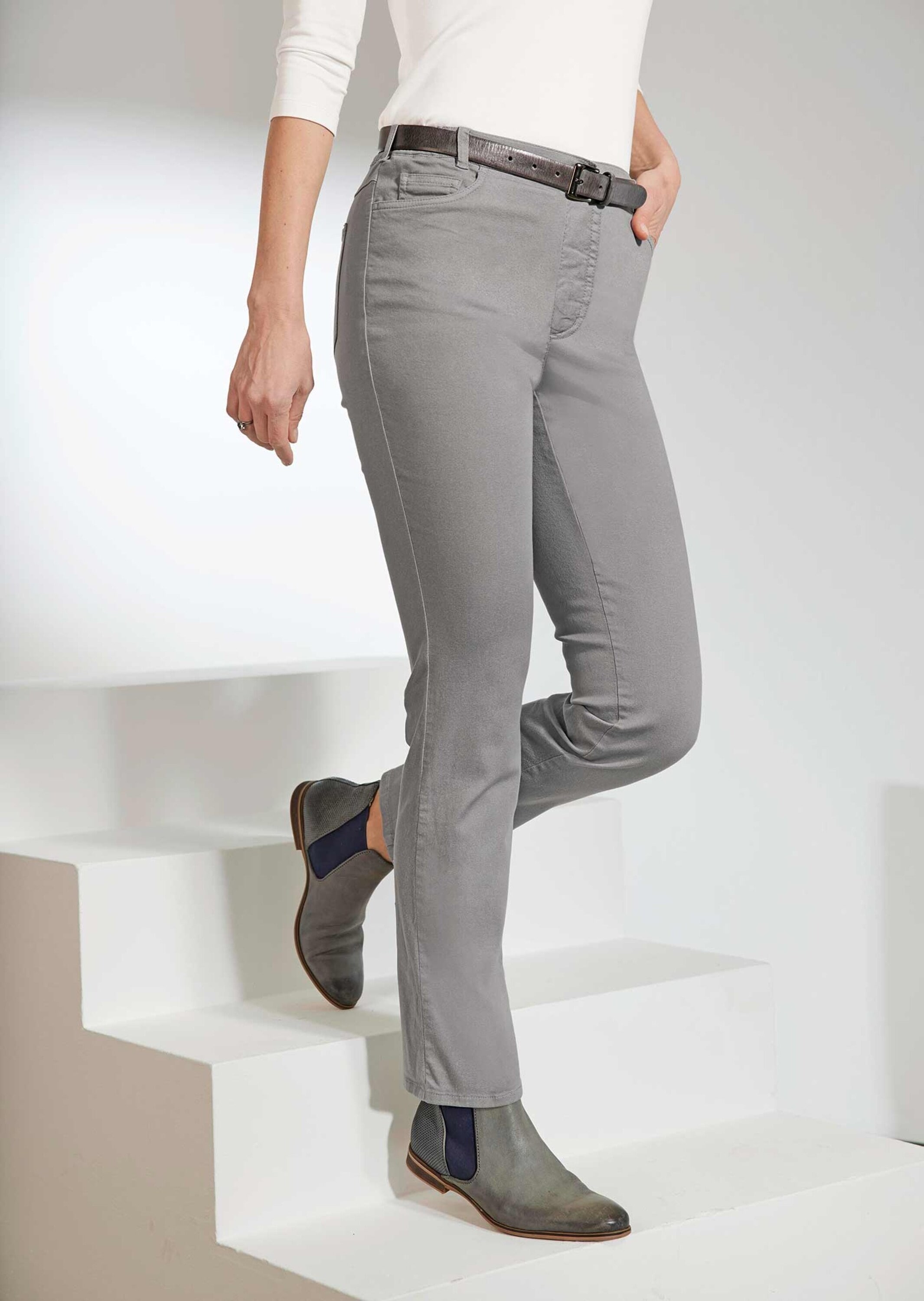 GOLDNER 2-in-1-Hose »Hose Carla in jeanstypischer Form und trendstarker Farbe«