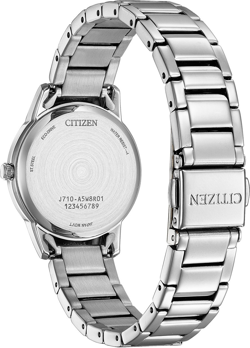 Citizen Solaruhr »FE1241-71L«, Armbanduhr, Damenuhr, Edelstahlarmband, Datum