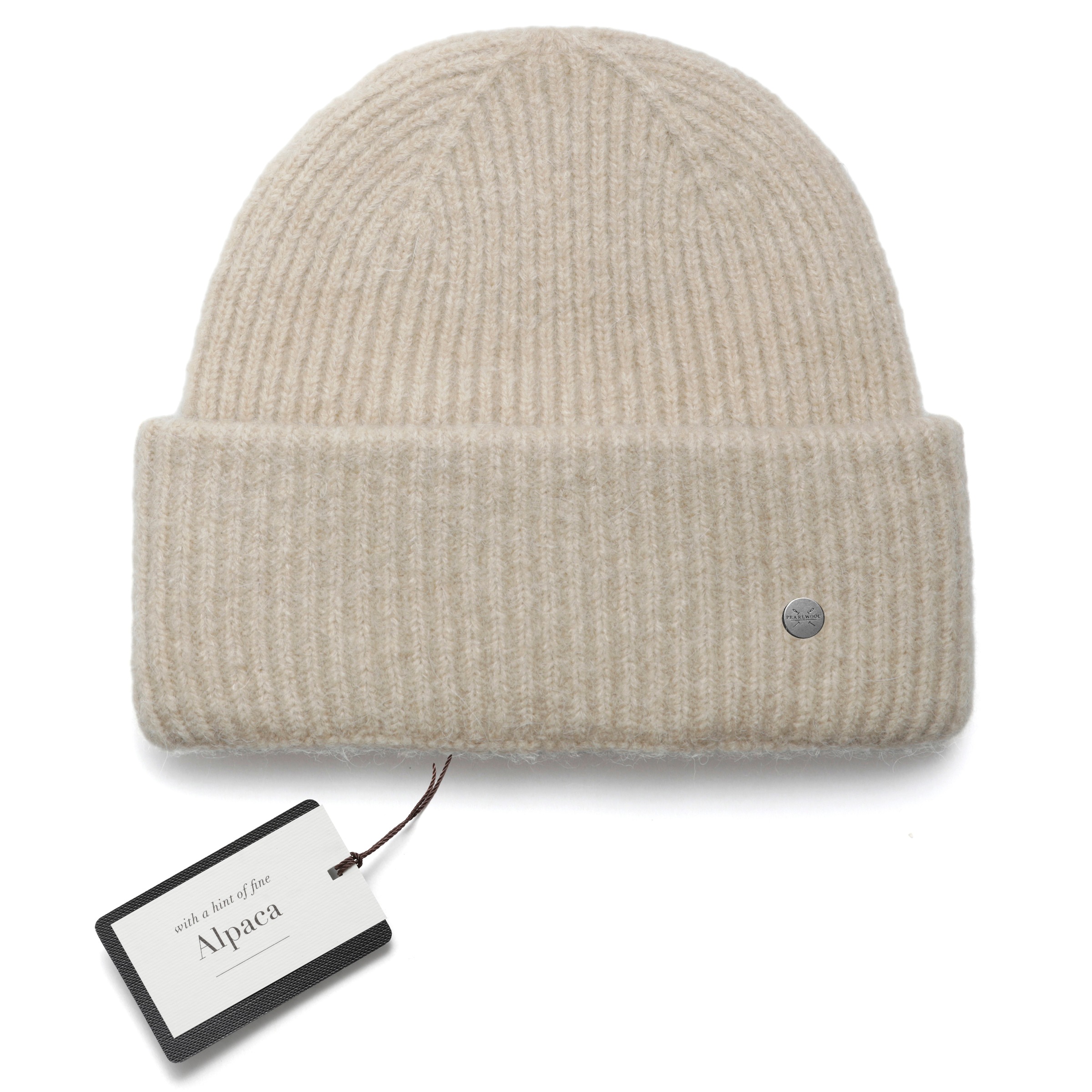 PEARLWOOD Strickmütze »ZOE« Feinripp, wärmend, breiter Umschlag