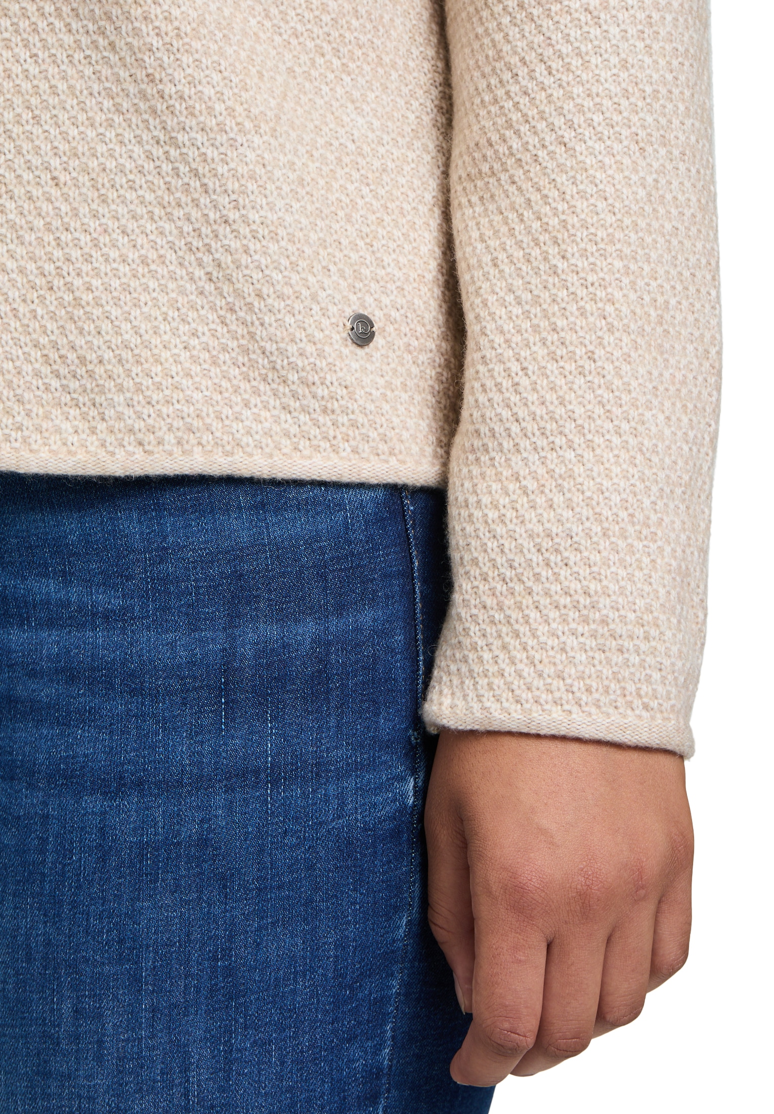 Betty&Co Strickpullover »Strickpullover mit Rundhalsausschnitt«