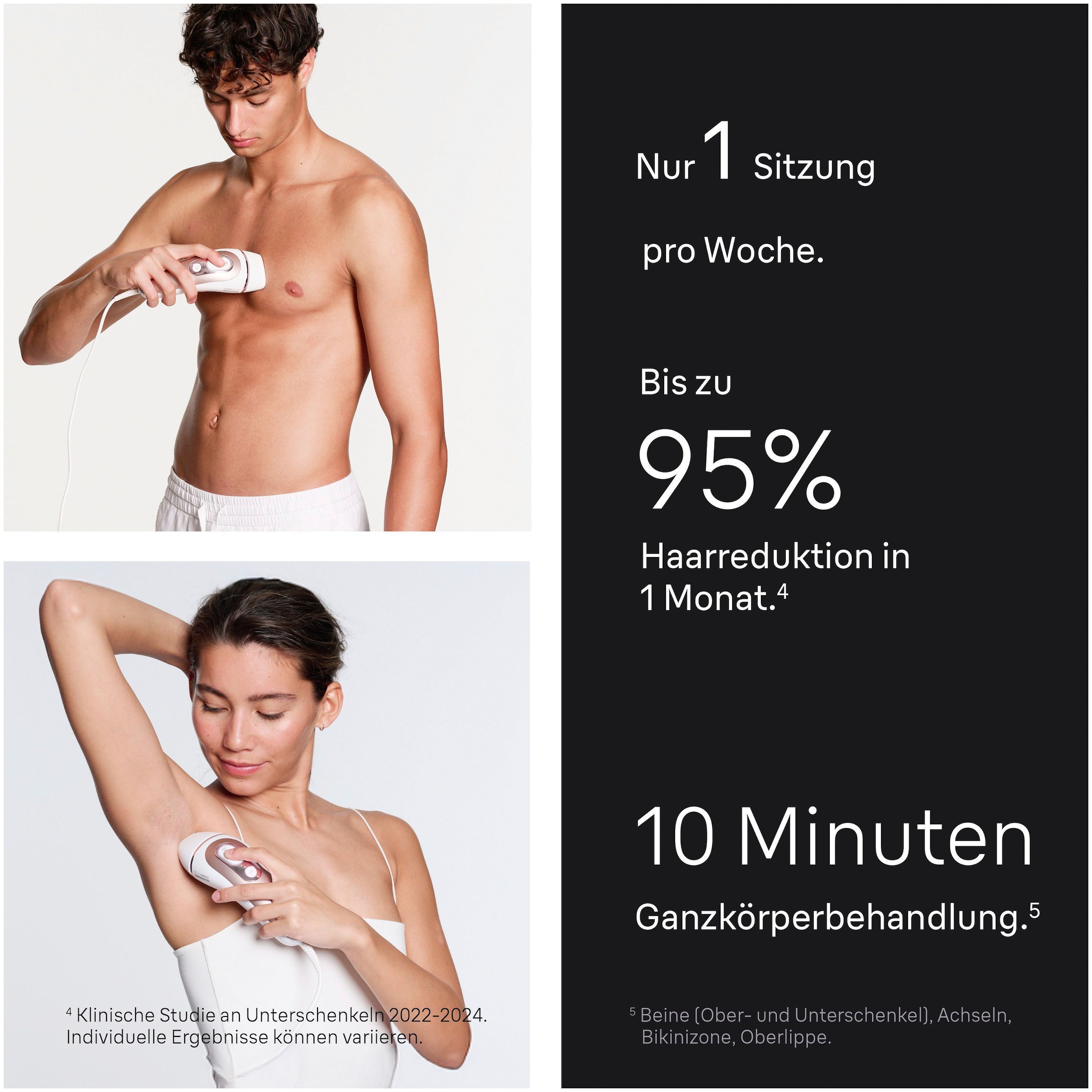 Braun IPL-Haarentferner »Smart Skin i·expert PL7147«, 2 Aufsätze für Gesicht & Körper, Venus Rasierer & Aufbewahrungstasche