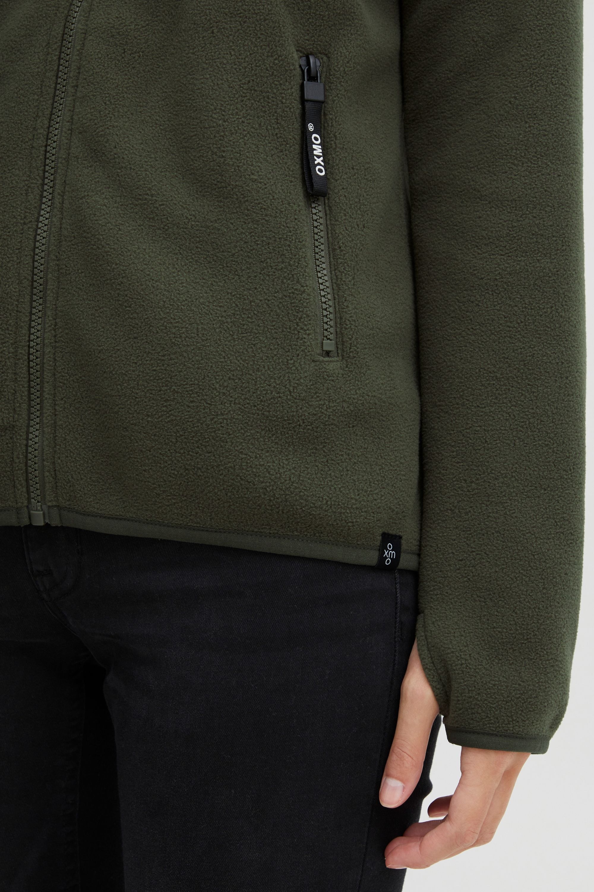 OXMO Fleecejacke »Fleecejacke OXFinja«, mit Kapuze