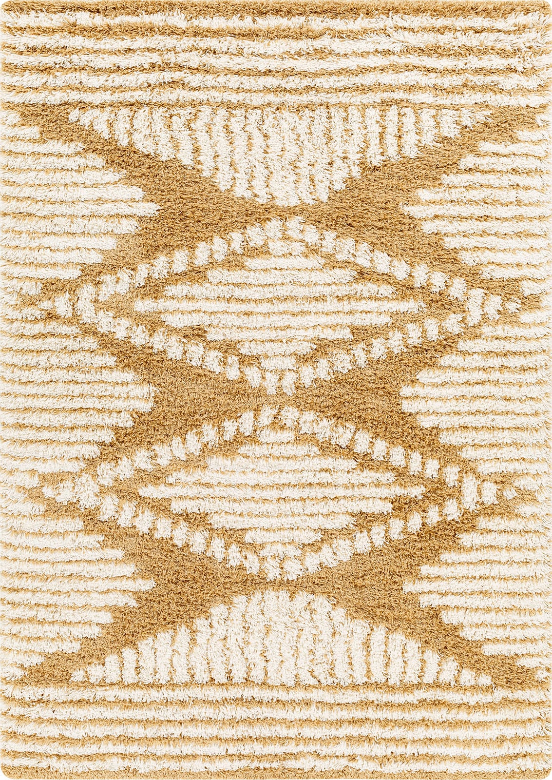 Livabliss Hochflor-Teppich »TUZLA«, rechteckig, 52 mm Höhe, Flauschig, Langflor, Weich, Boho Wohnzimmerteppich, Beige