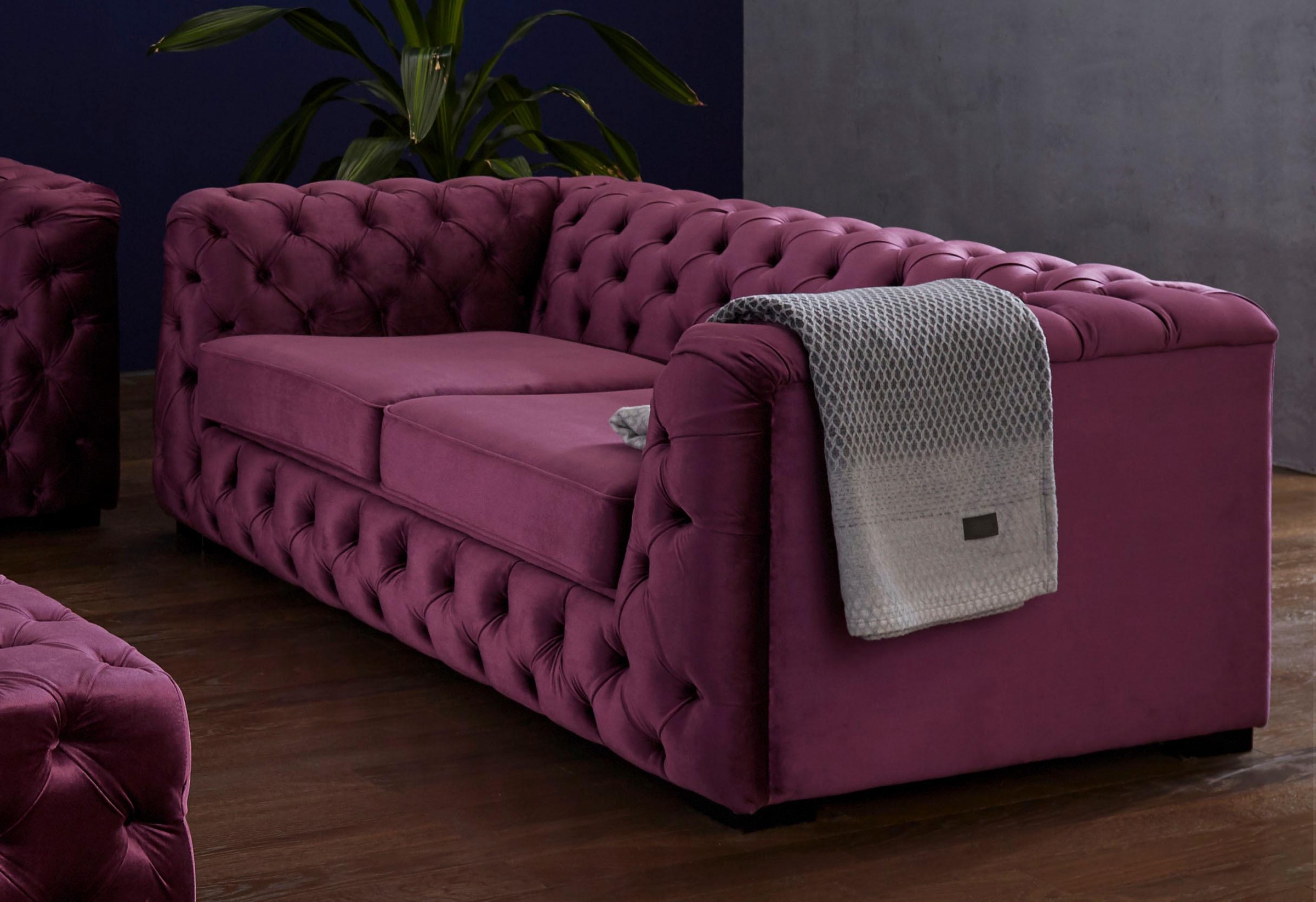 Guido Maria Kretschmer Home&Living Chesterfield-Sofa »Kalina«, mit klassischer Chesterfield-Knopfheftung