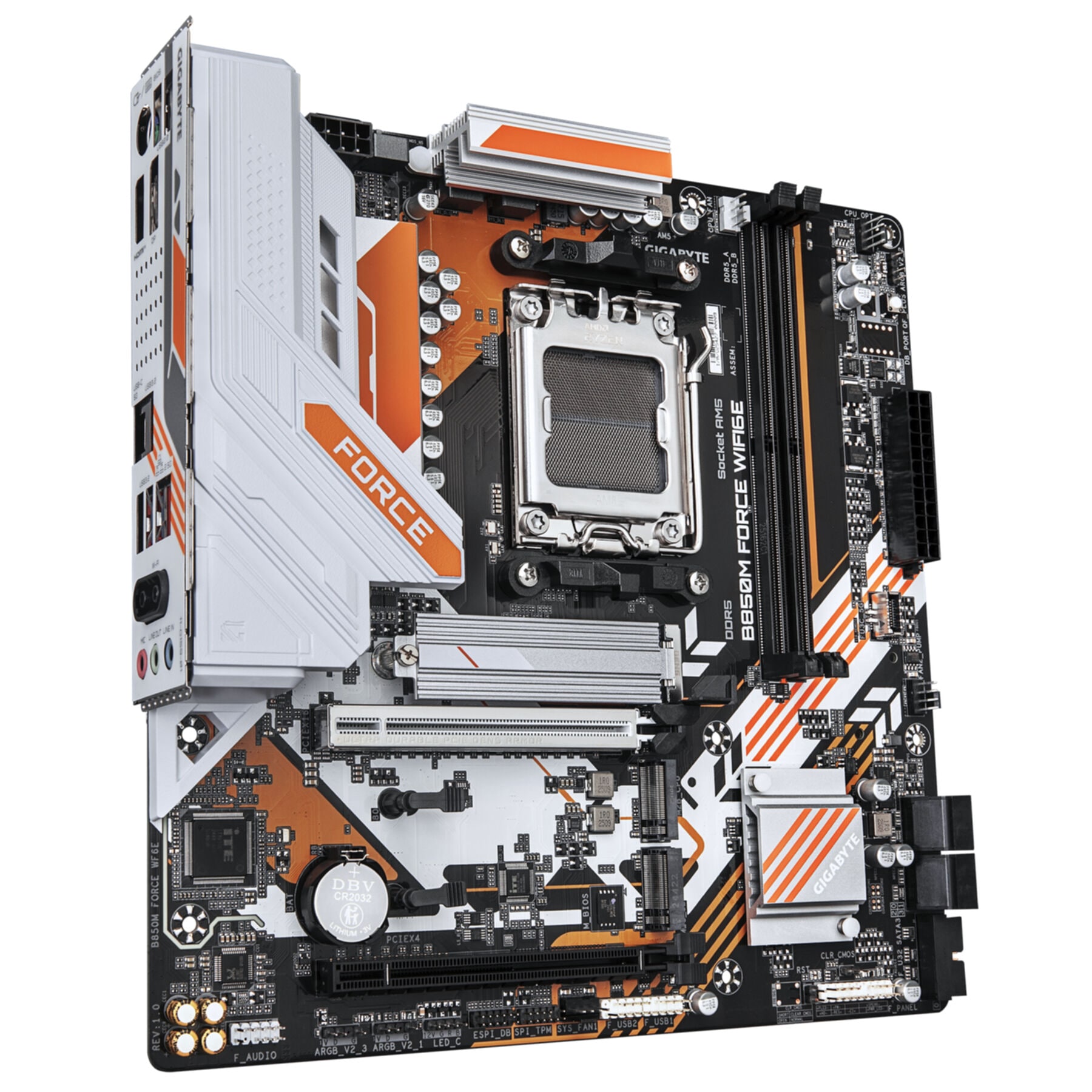 Gigabyte Mainboard »B850M FORCE WIFI6E Mainboard – Unterstützt AMD Ryzen 9000 Serie Prozes«