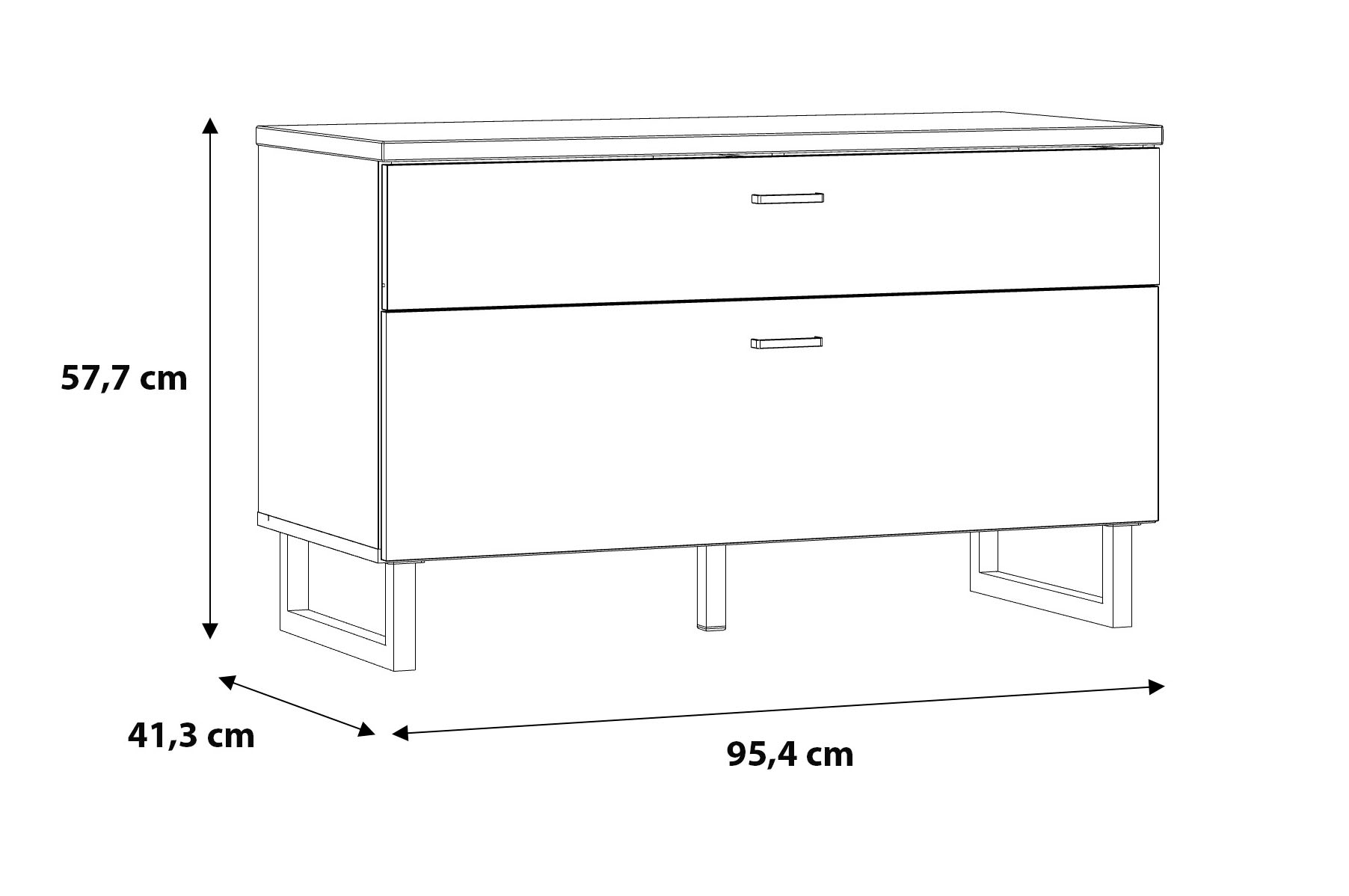 FORTE TV-Schrank »Leokadia«, Breite ca. 95 cm