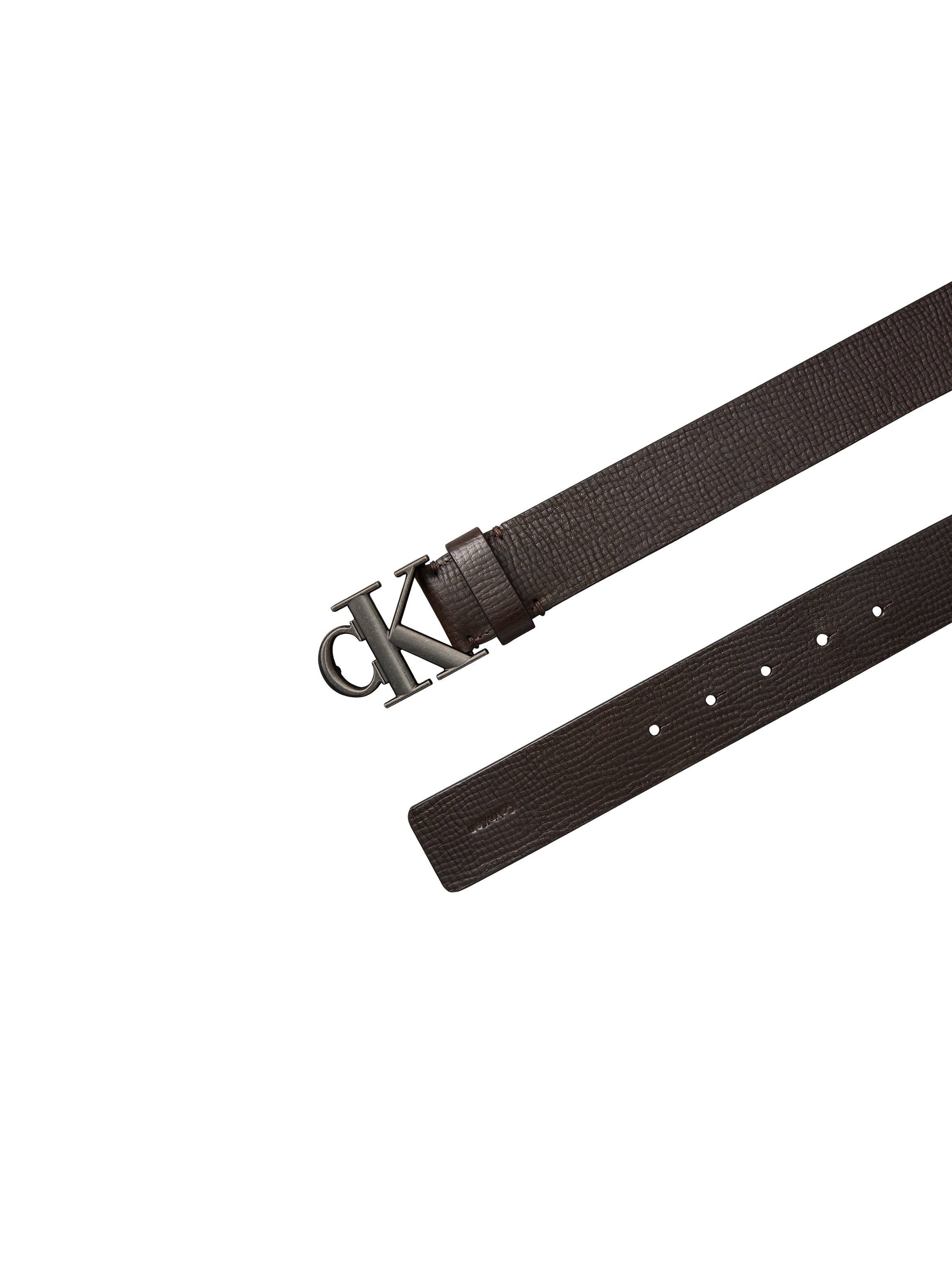 Calvin Klein Ledergürtel »CK BUCKLE 40MM FIXED« Größenverstellbar mit Metallschließe