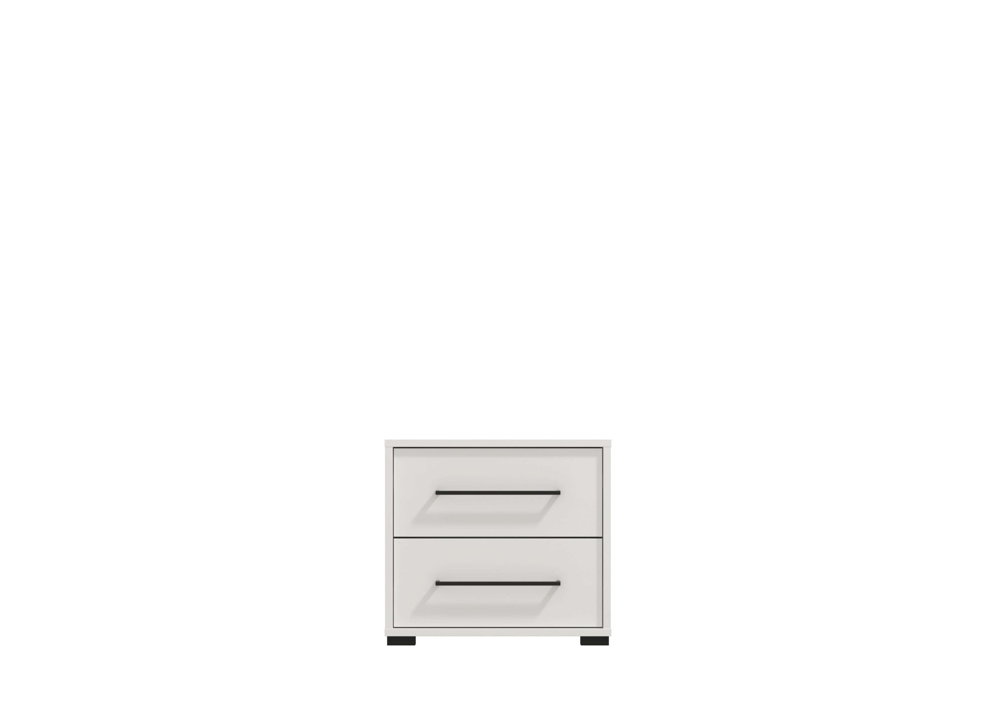 INOSIGN Nachtkommode »Ascalon Nachttisch, Nachtschrank, 48x40x44cm, 2 Schubladen«, in weiß oder eichefarben, FSC-zertifizierter Holzwerkstoff